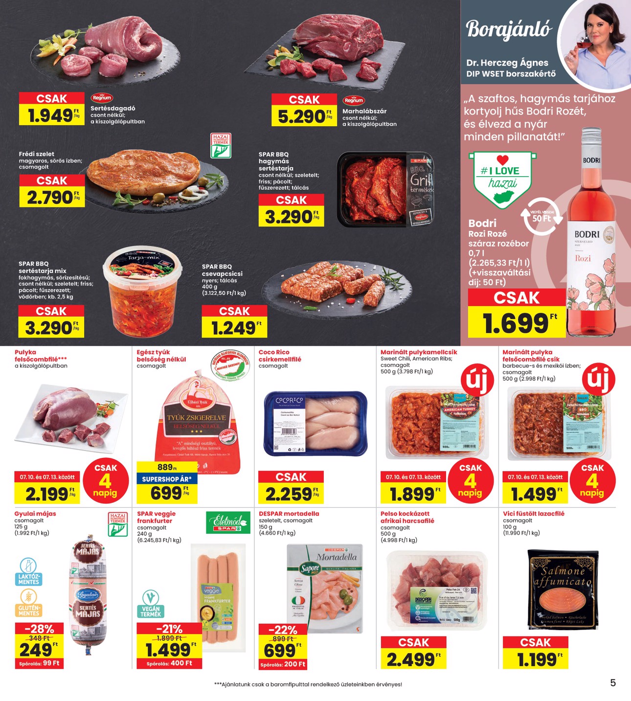 spar - INTERSPAR akciós újság, érvényes 07.10. - 07.16. - page: 5