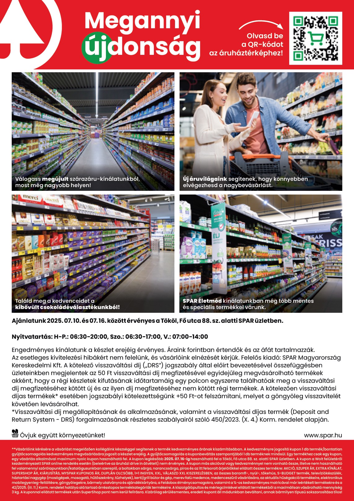 spar - SPAR - Tököl üzlet megújulás akciós újság, érvényes 07.10. - 07.16. - page: 2