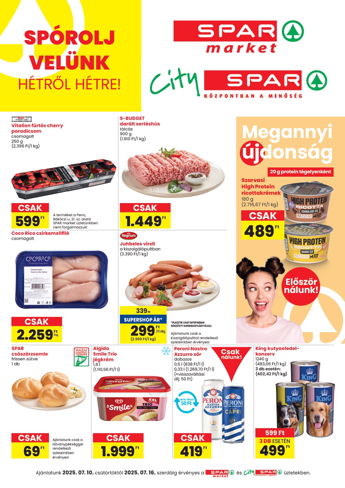 spar - SPAR - Market, City akciós újság, érvényes 07.10. - 07.16.