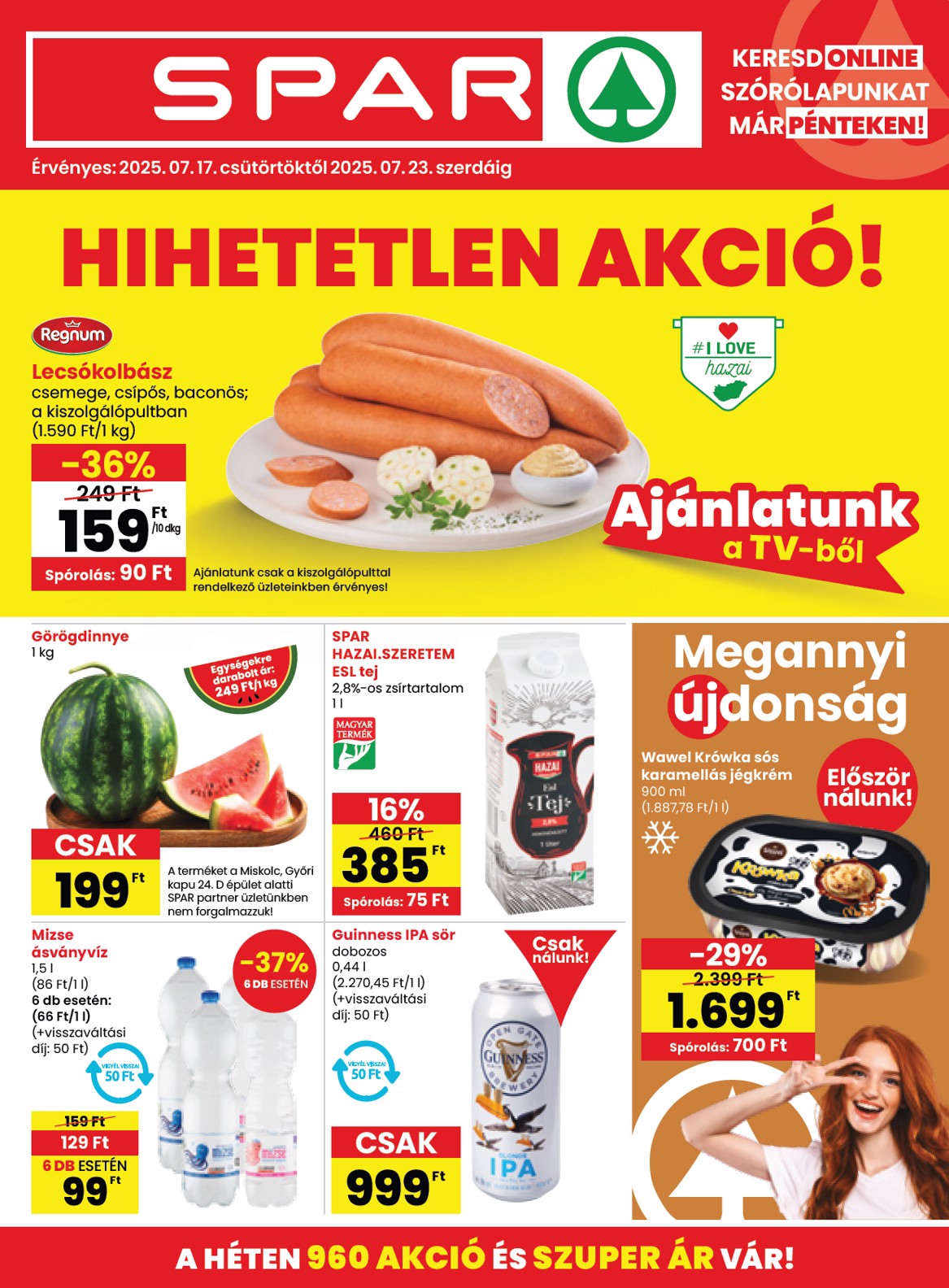 spar - SPAR akciós újság, érvényes 07.17. - 07.23.