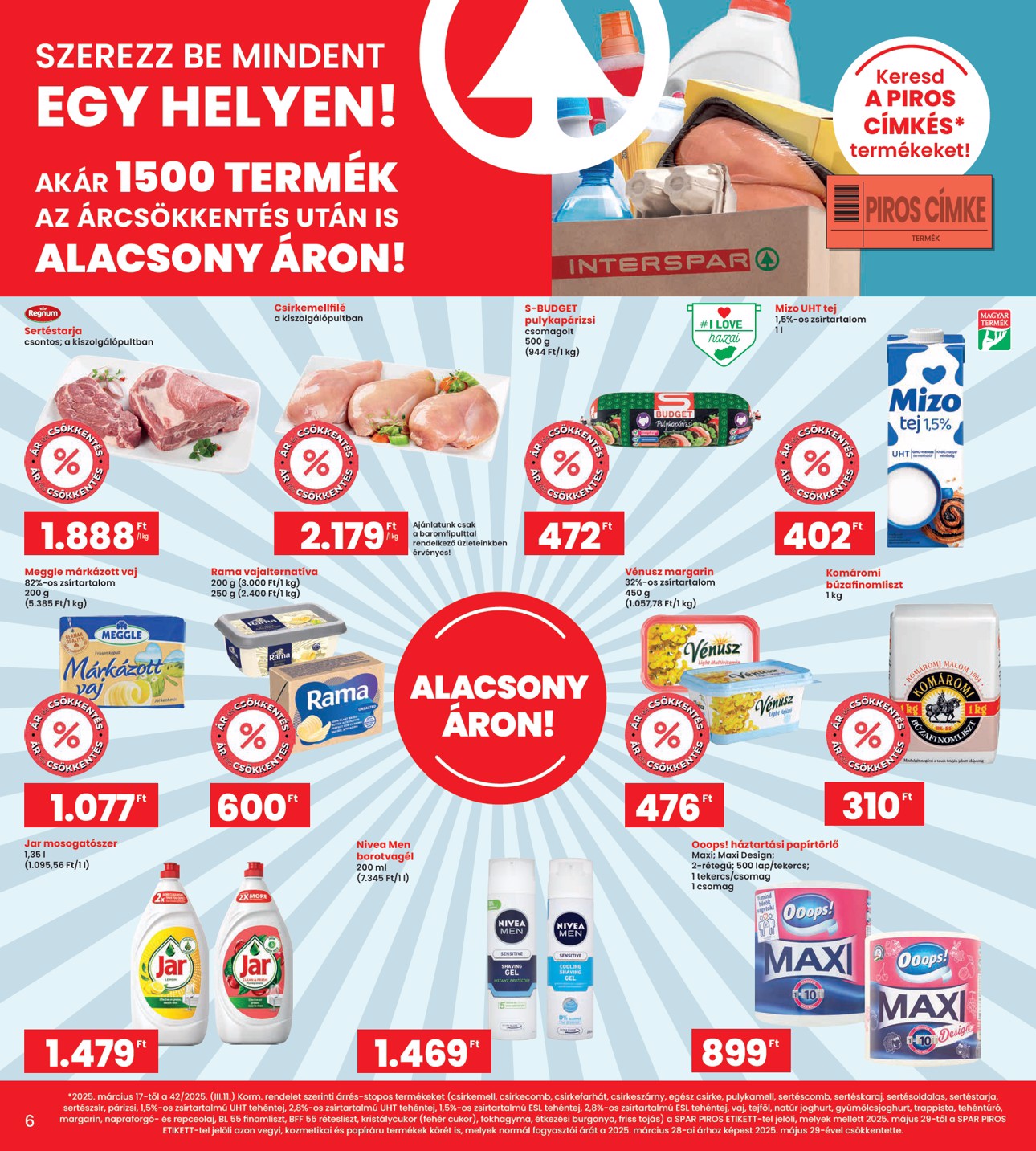 spar - INTERSPAR akciós újság, érvényes 08.14. - 08.19. - page: 6