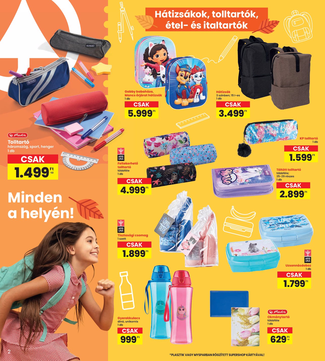 spar - INTERSPAR - Iskola katalógus akciós újság, érvényes 08.14. - 08.27. - page: 2