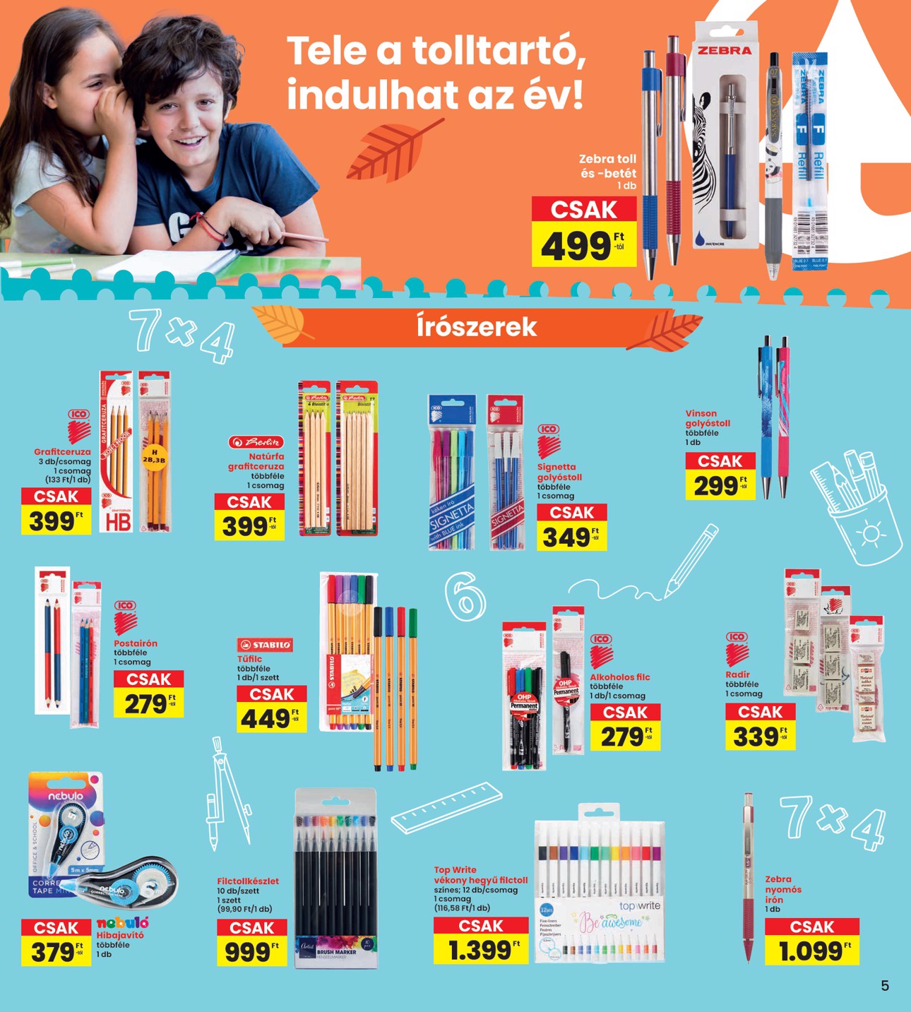 spar - INTERSPAR - Iskola katalógus akciós újság, érvényes 08.14. - 08.27. - page: 5