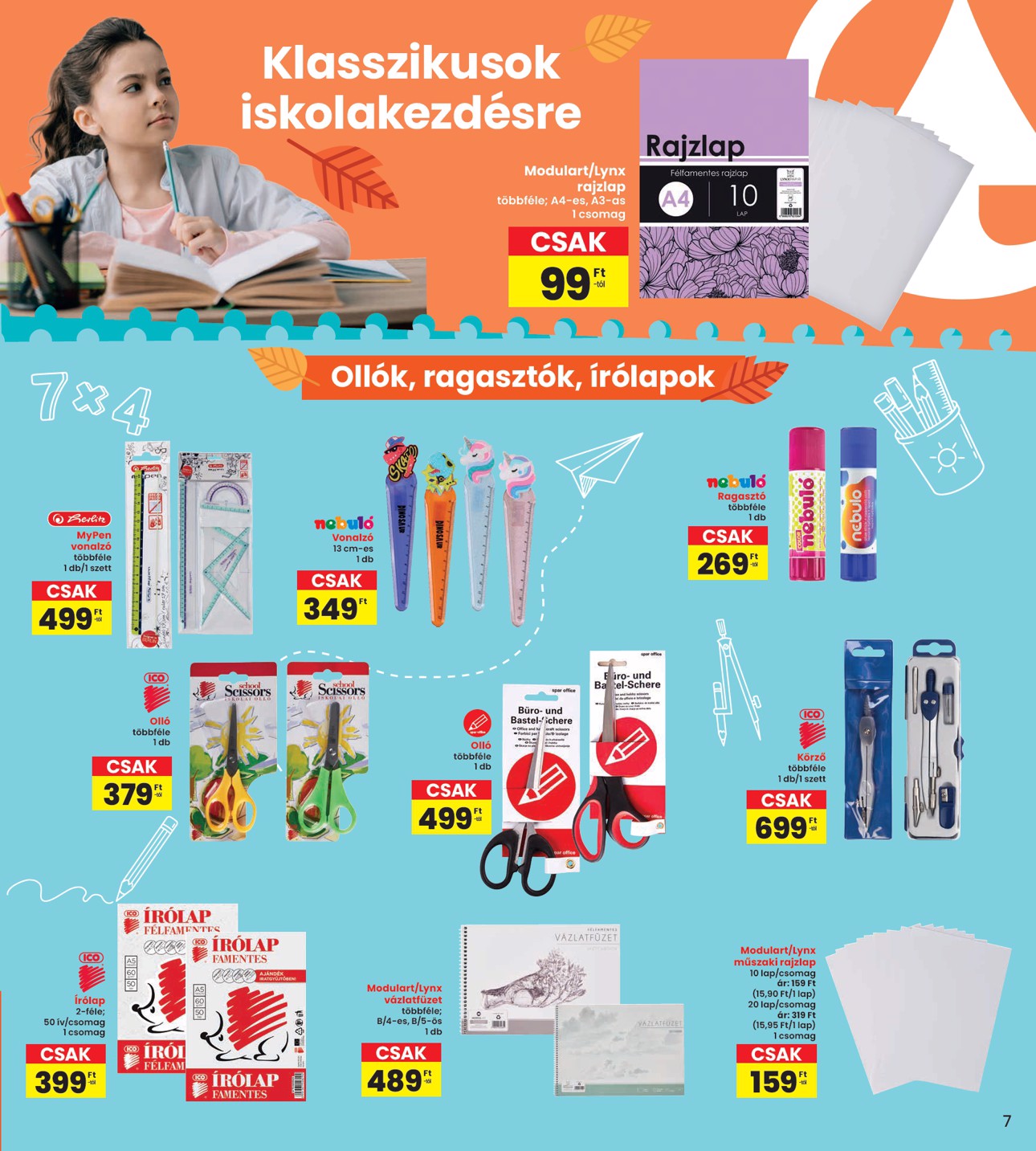 spar - INTERSPAR - Iskola katalógus akciós újság, érvényes 08.14. - 08.27. - page: 7