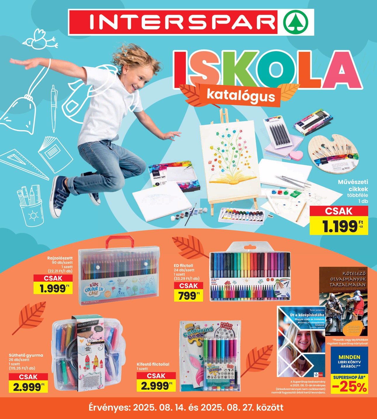 spar - INTERSPAR - Iskola katalógus akciós újság, érvényes 08.14. - 08.27.