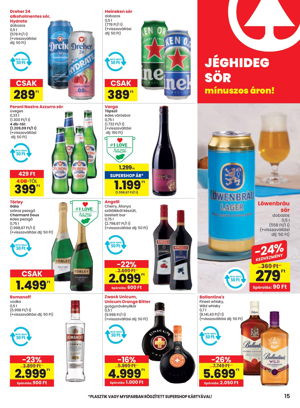 spar - SPAR akciós újság, érvényes 08.14. - 08.19. - page: 15