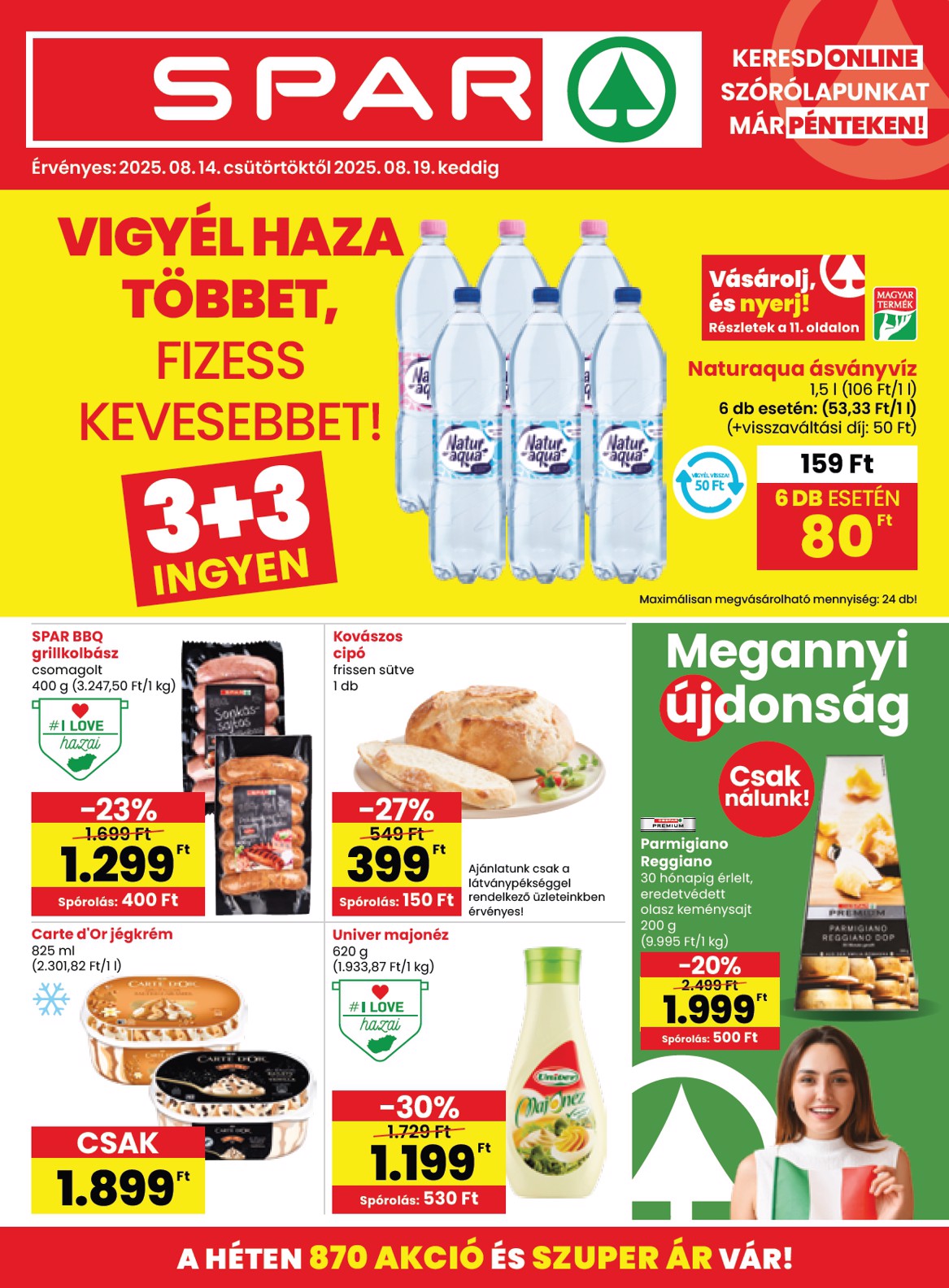 spar - SPAR akciós újság, érvényes 08.14. - 08.19.