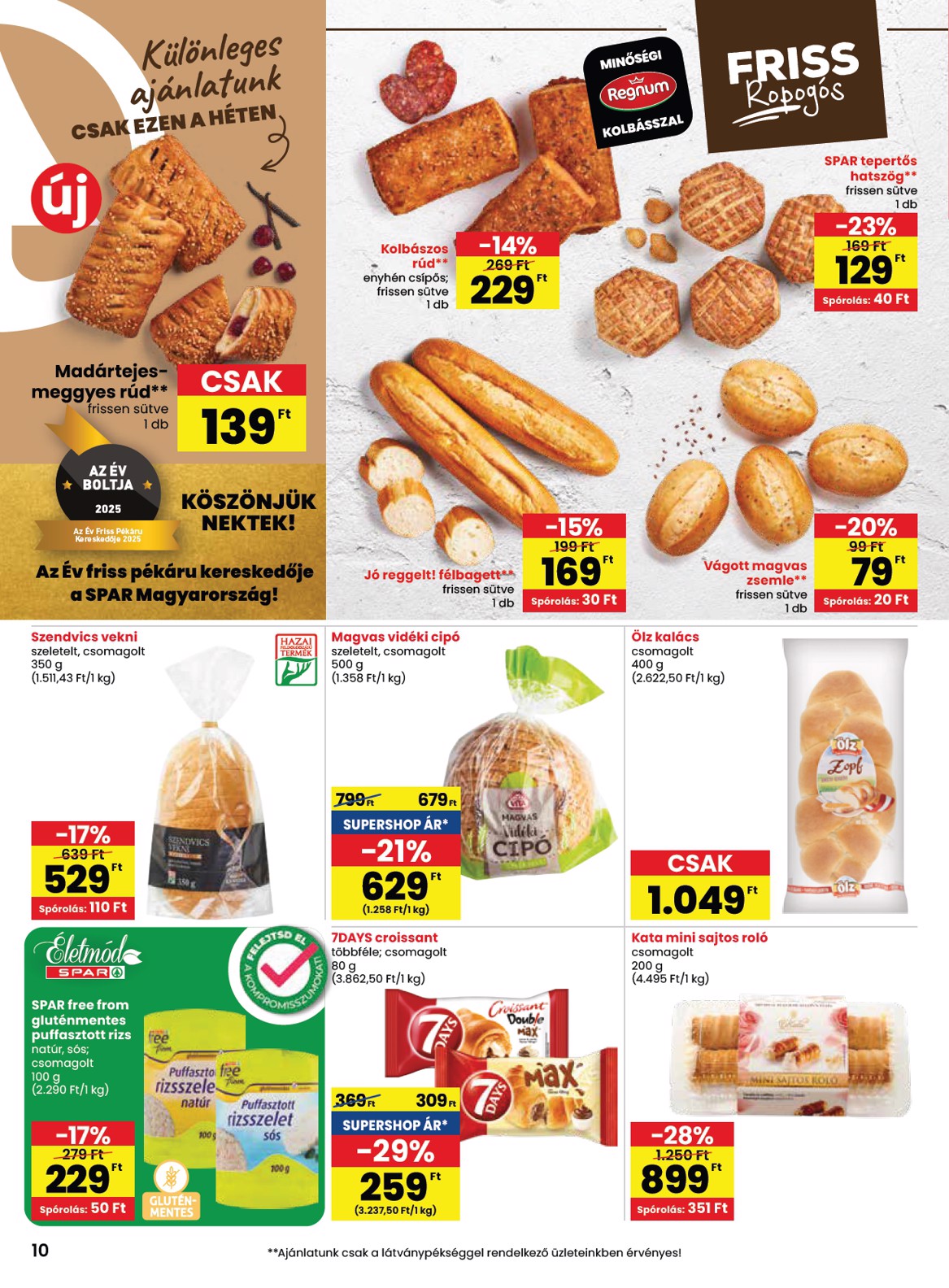 spar - SPAR akciós újság, érvényes 08.21. - 08.27. - page: 10