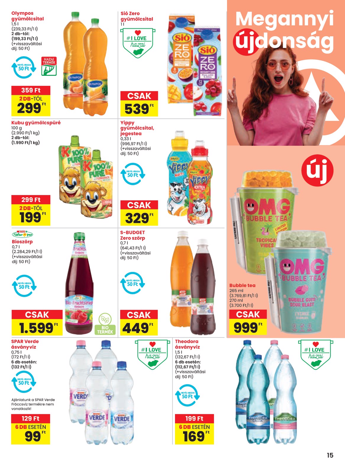 spar - SPAR akciós újság, érvényes 08.21. - 08.27. - page: 15