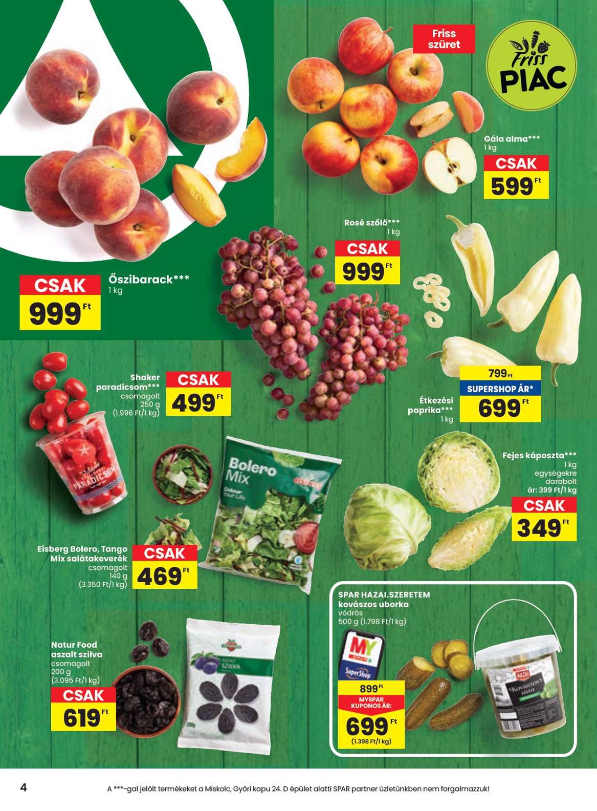 spar - SPAR akciós újság, érvényes 08.21. - 08.27. - page: 4