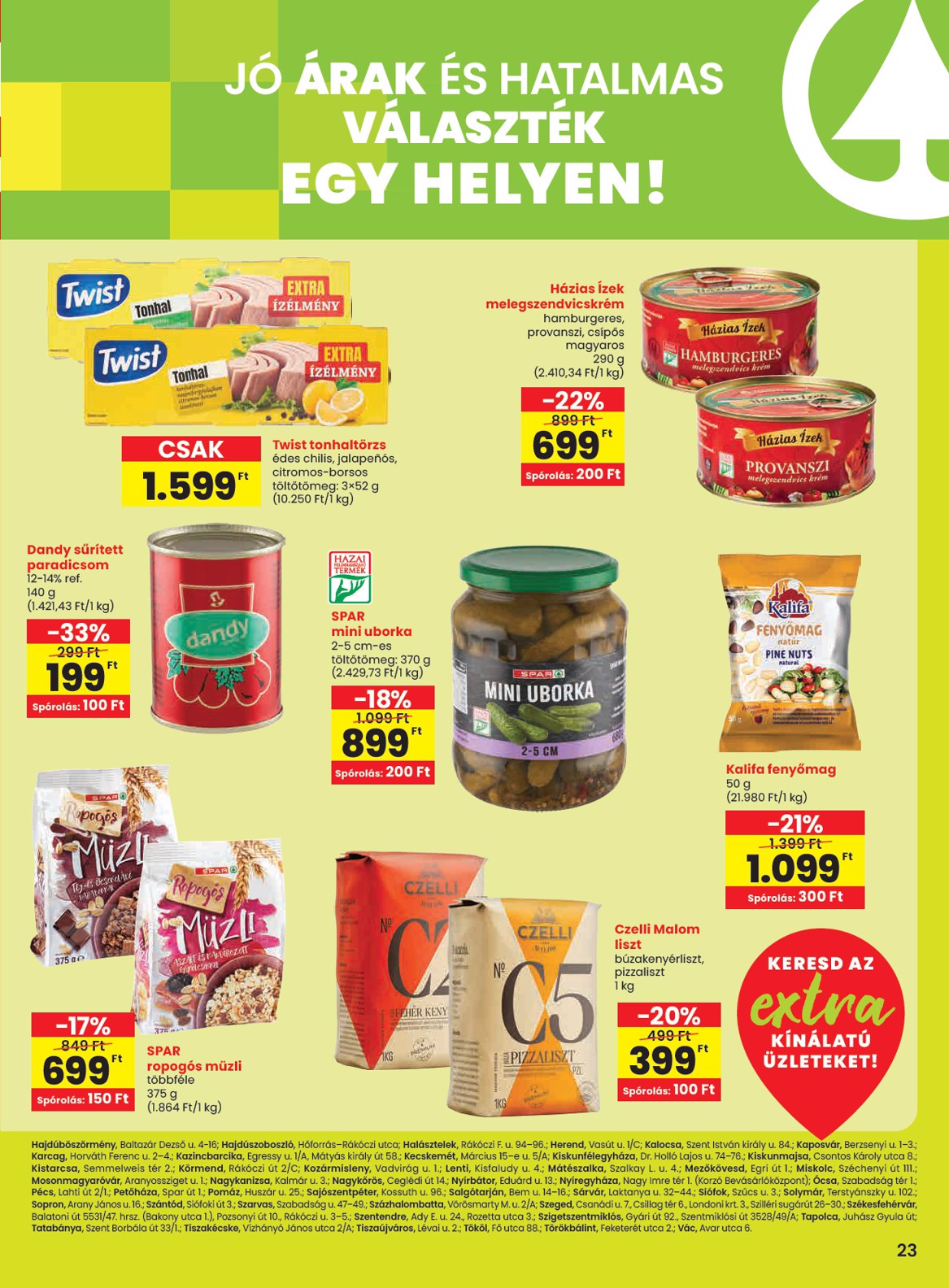 spar - SPAR - Extra akciós újság, érvényes 08.21. - 08.27. - page: 4
