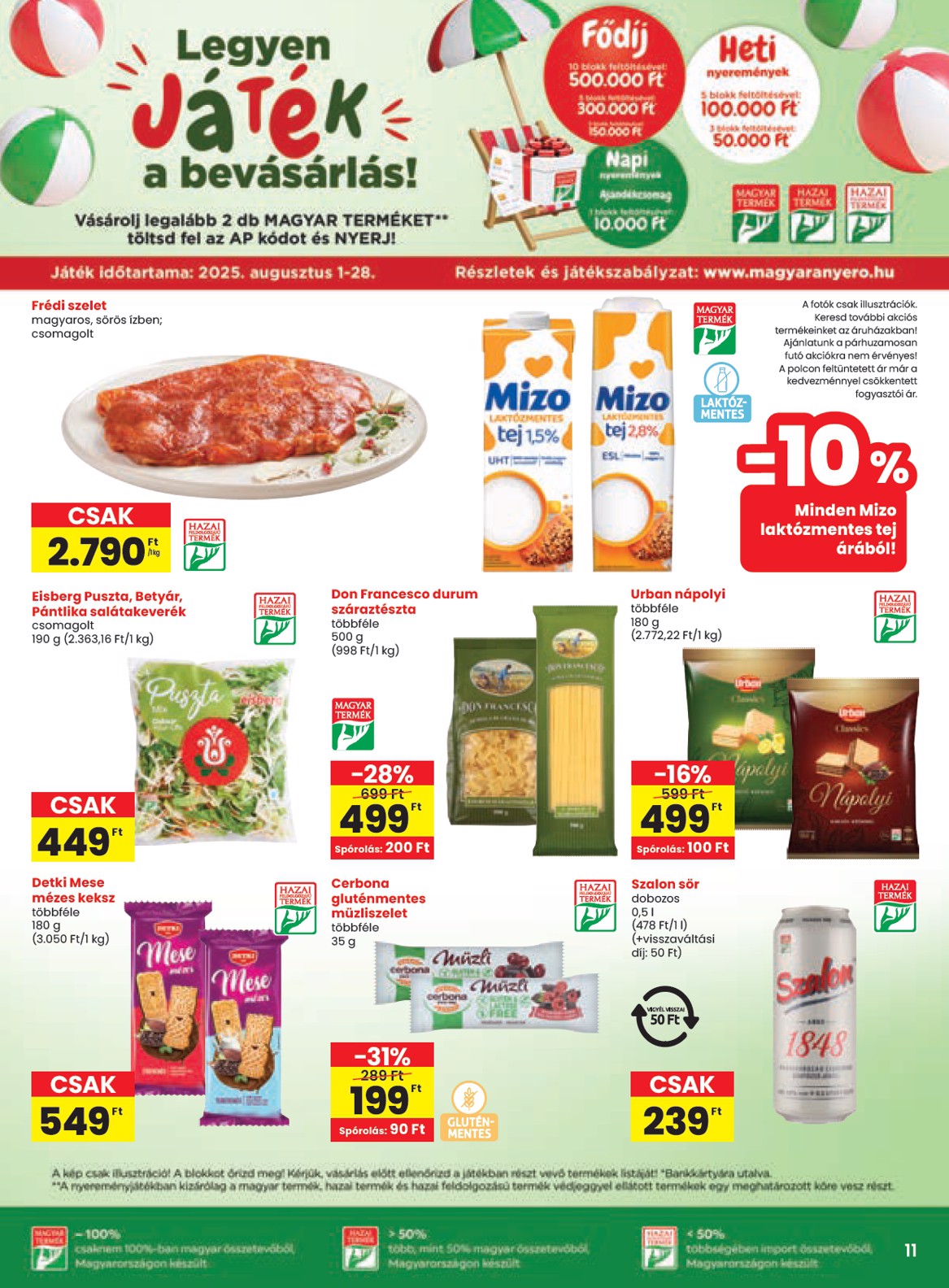 spar - SPAR - Partner Szolnok-Szandaszőlős üzletnyitás akciós újság, érvényes 08.14. - 08.19. - page: 11
