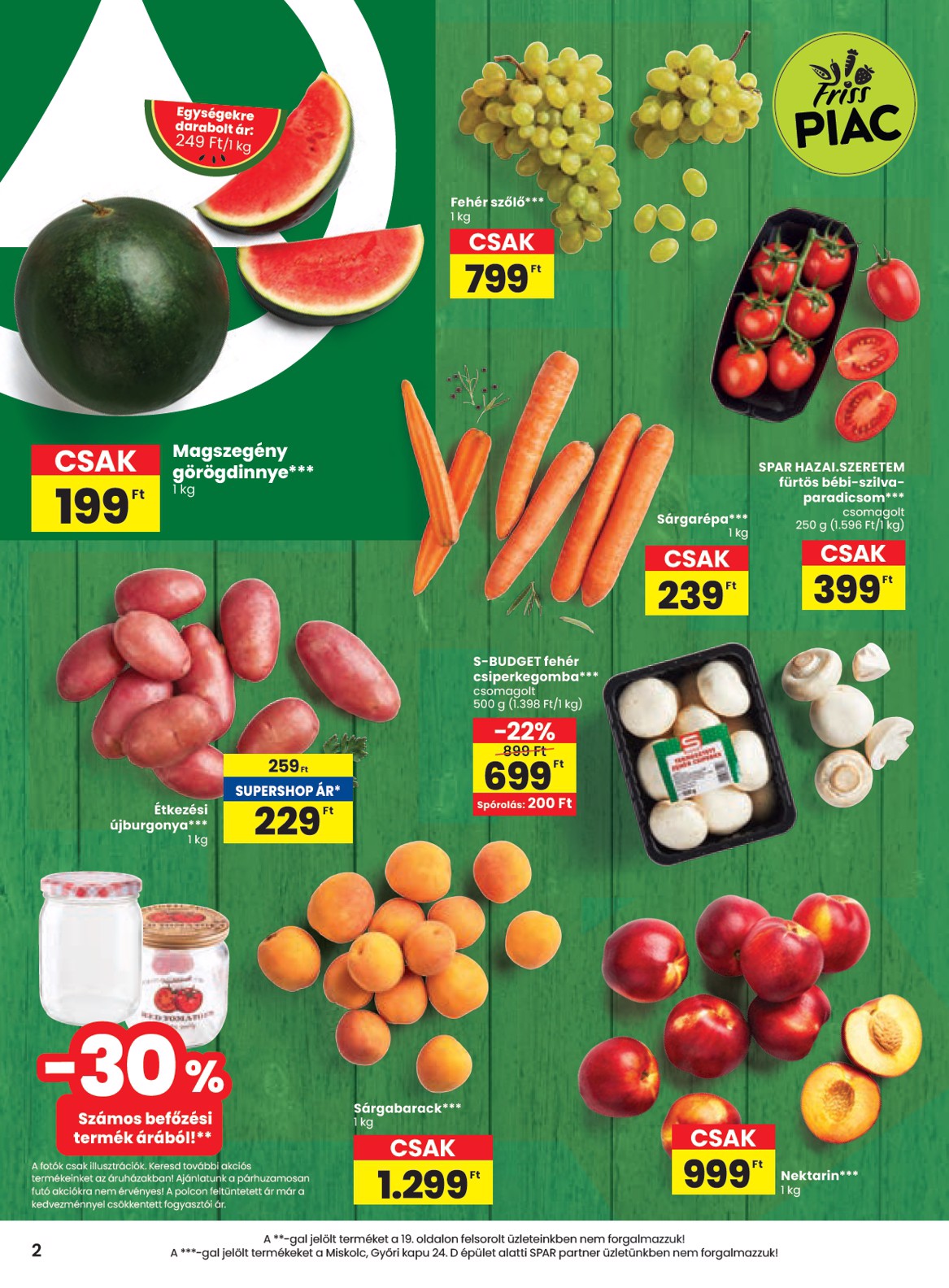 spar - SPAR - Partner Szolnok-Szandaszőlős üzletnyitás akciós újság, érvényes 08.14. - 08.19. - page: 2