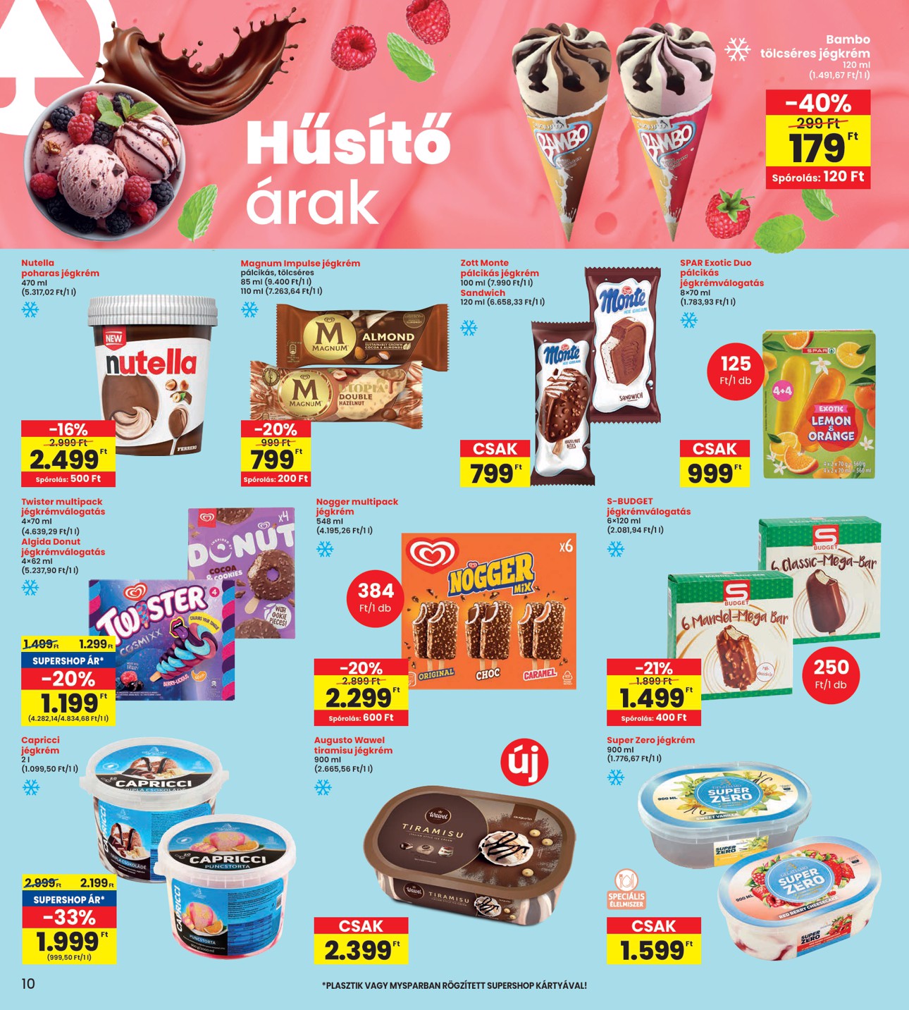 spar - INTERSPAR akciós újság, érvényes 08.21. - 08.27. - page: 10