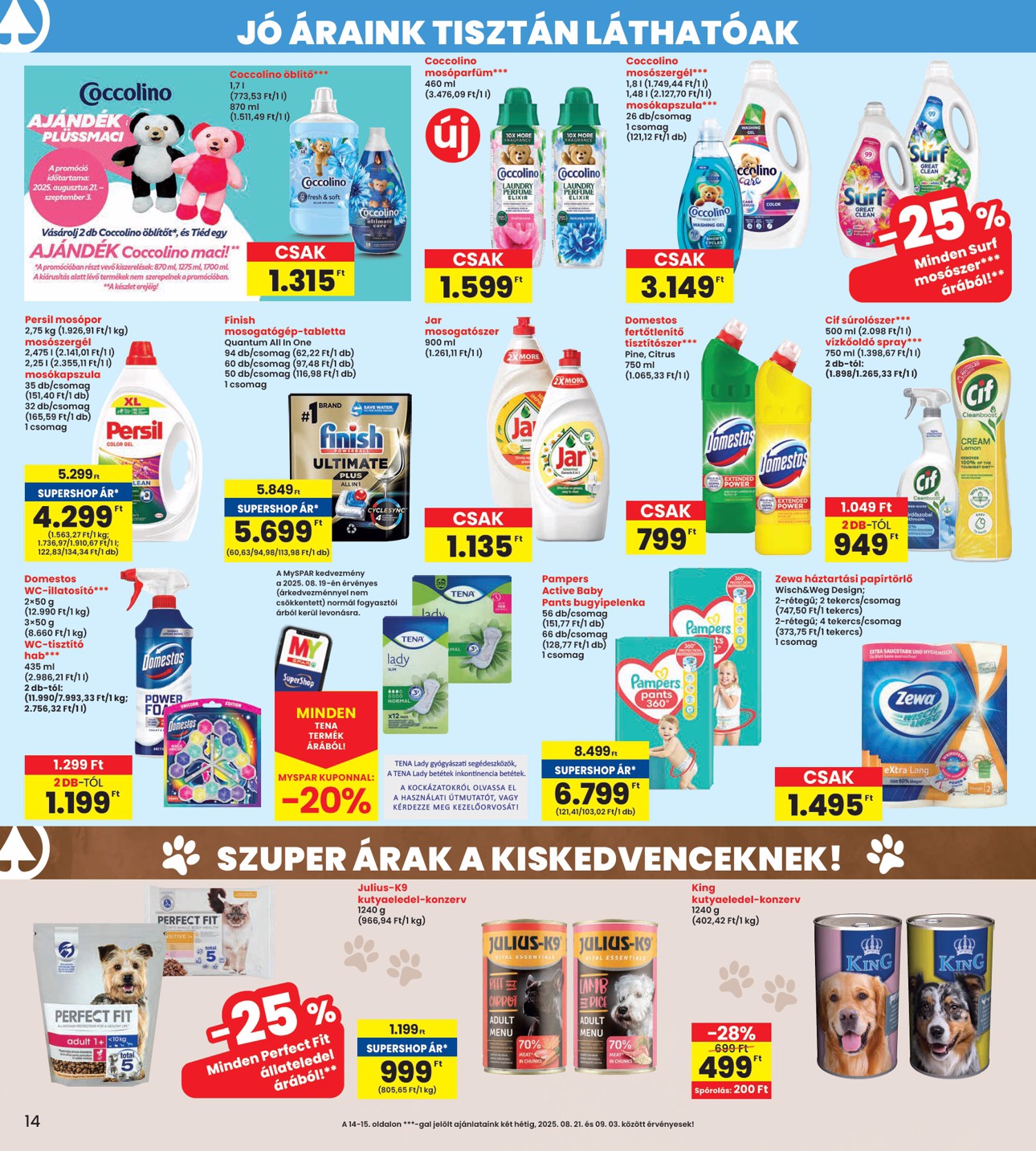 spar - INTERSPAR akciós újság, érvényes 08.21. - 08.27. - page: 14