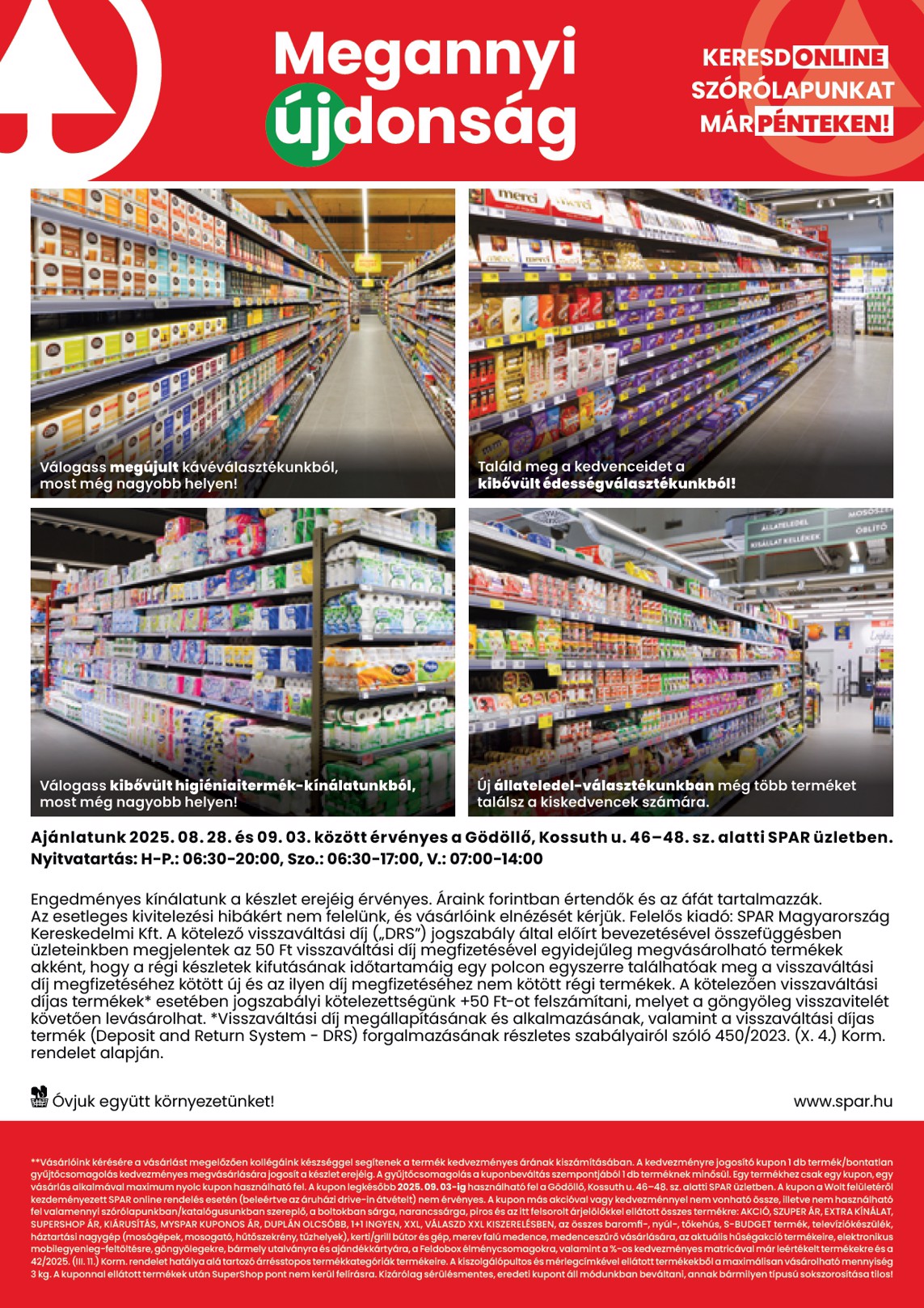 spar - SPAR - Gödöllő üzlet megújulás akciós újság, érvényes 08.28. - 09.03. - page: 2