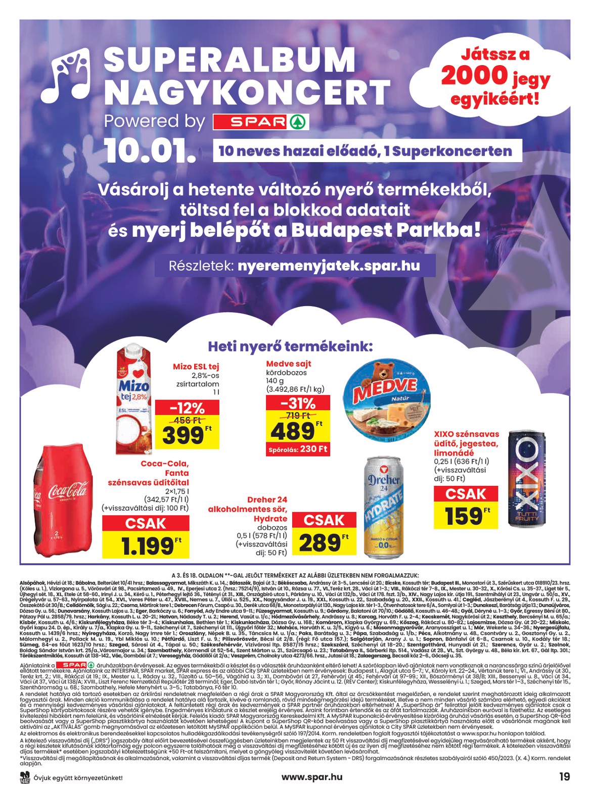 spar - SPAR akciós újság, érvényes 08.28. - 09.03. - page: 19