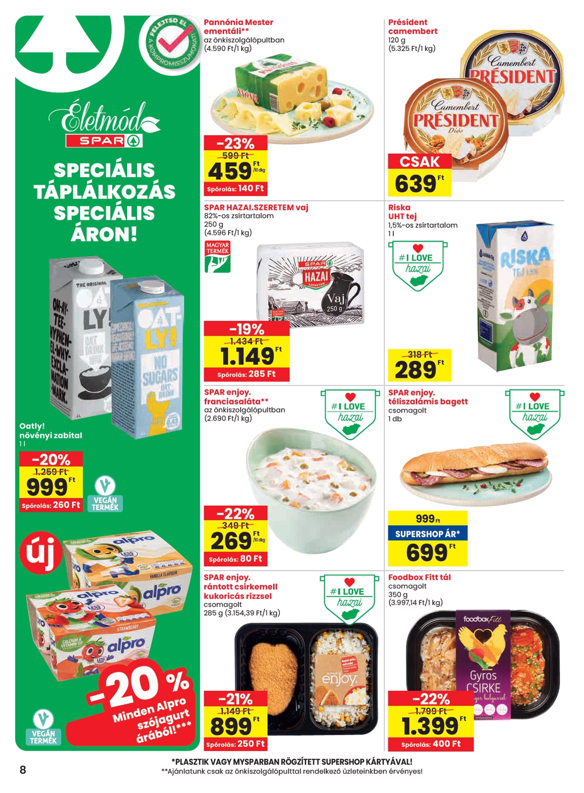 spar - SPAR akciós újság, érvényes 08.28. - 09.03. - page: 8
