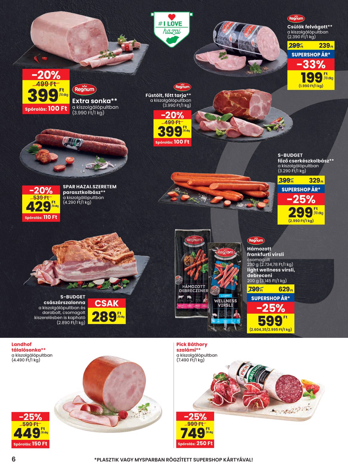 spar - SPAR akciós újság, érvényes 08.28. - 09.03. - page: 6
