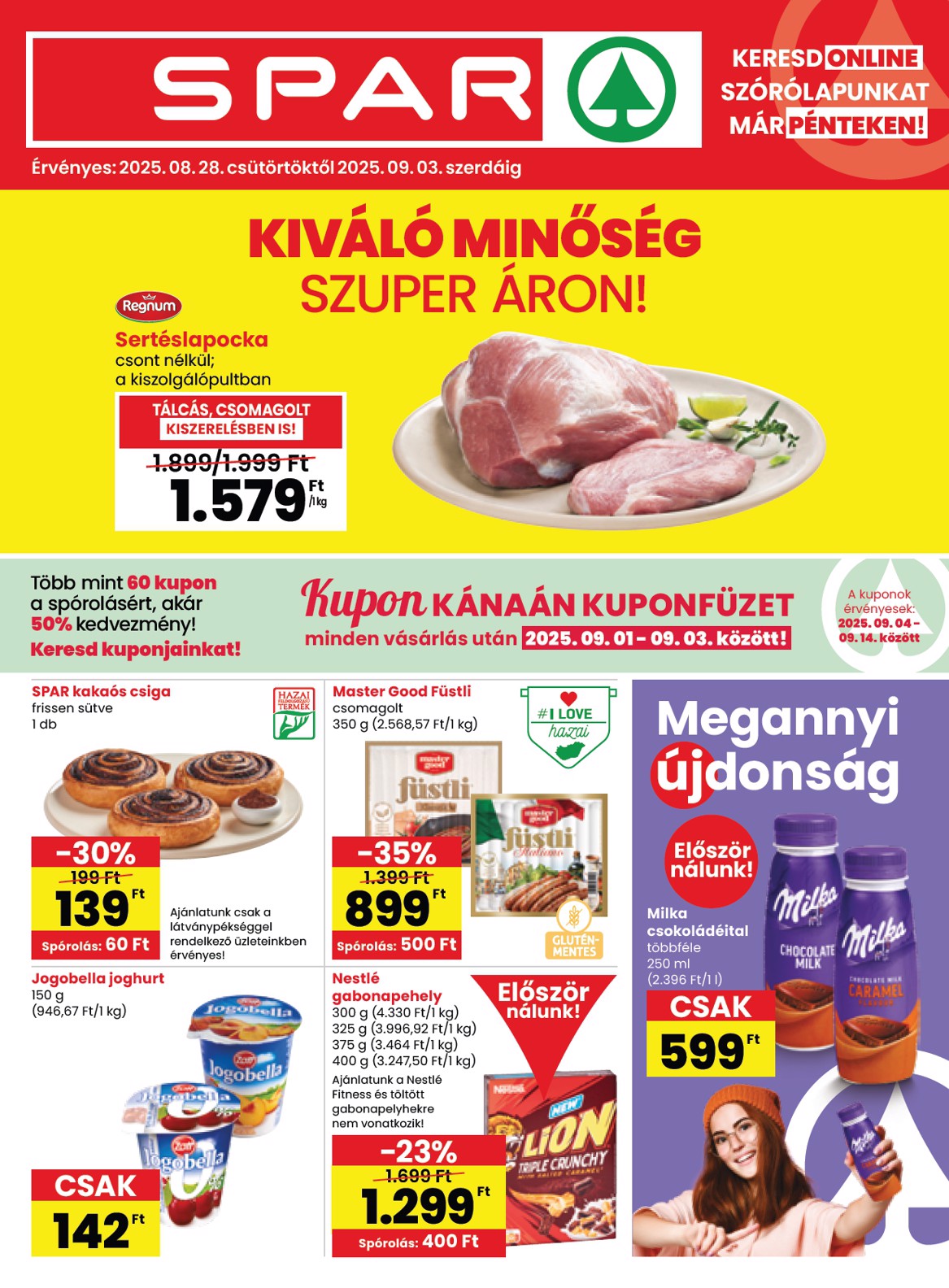 spar - SPAR akciós újság, érvényes 08.28. - 09.03.