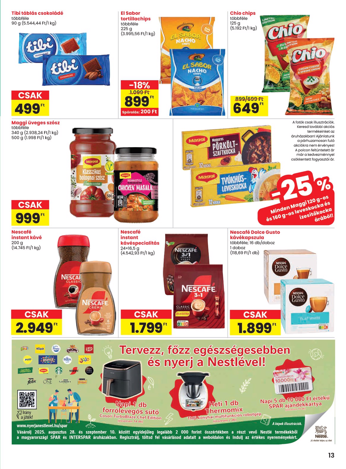 spar - SPAR akciós újság, érvényes 08.28. - 09.03. - page: 13