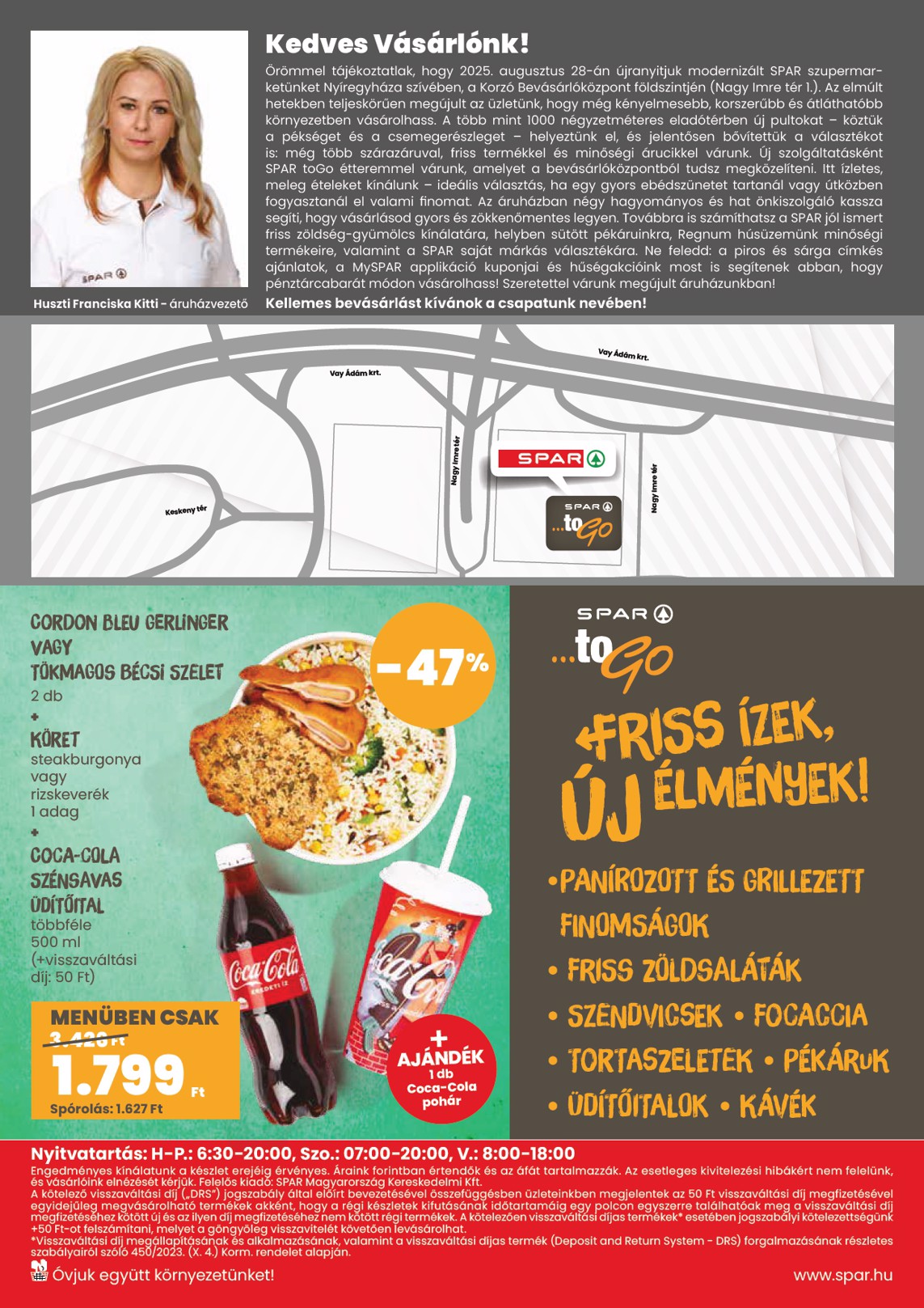 spar - SPAR - Nyíregyháza üzlet megújulás akciós újság, érvényes 08.28. - 09.03. - page: 4
