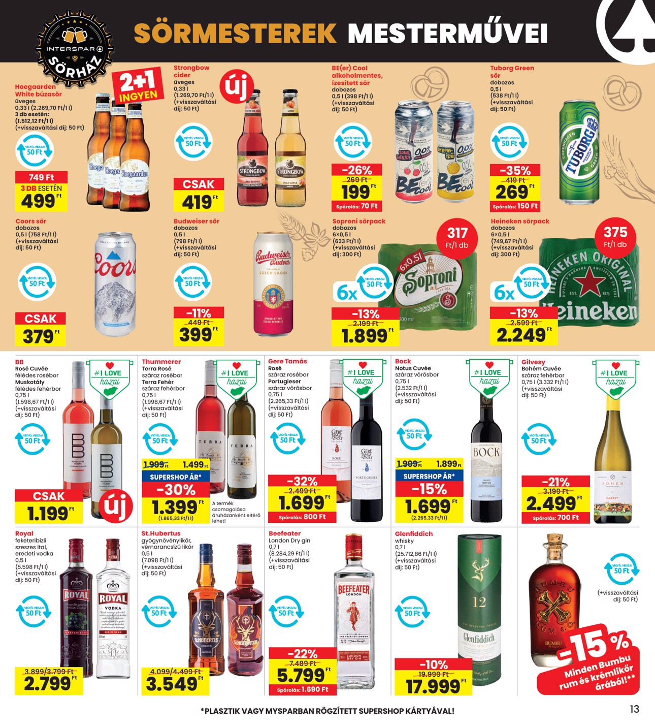 spar - INTERSPAR akciós újság, érvényes 08.28. - 09.03. - page: 13