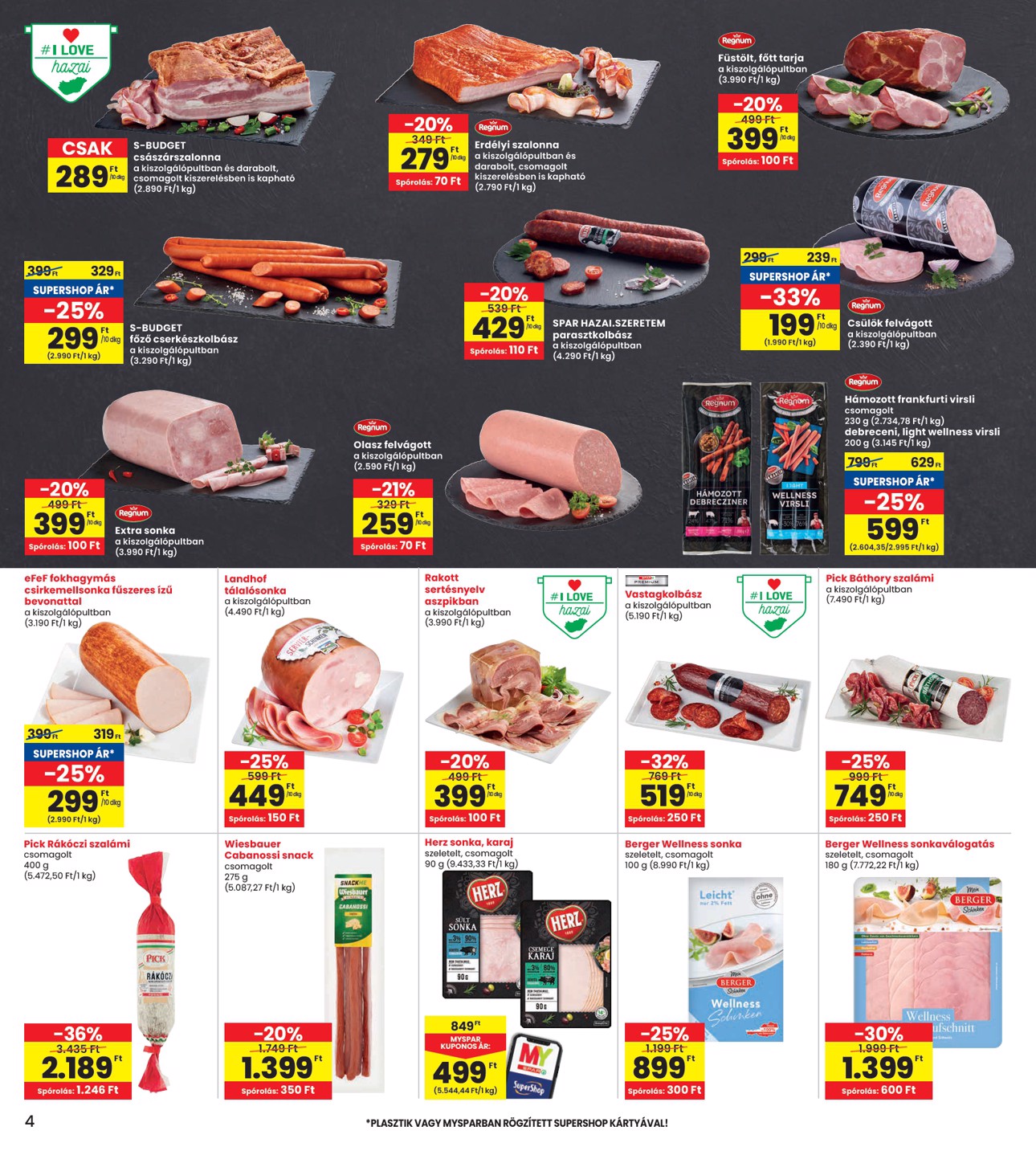 spar - INTERSPAR akciós újság, érvényes 08.28. - 09.03. - page: 4