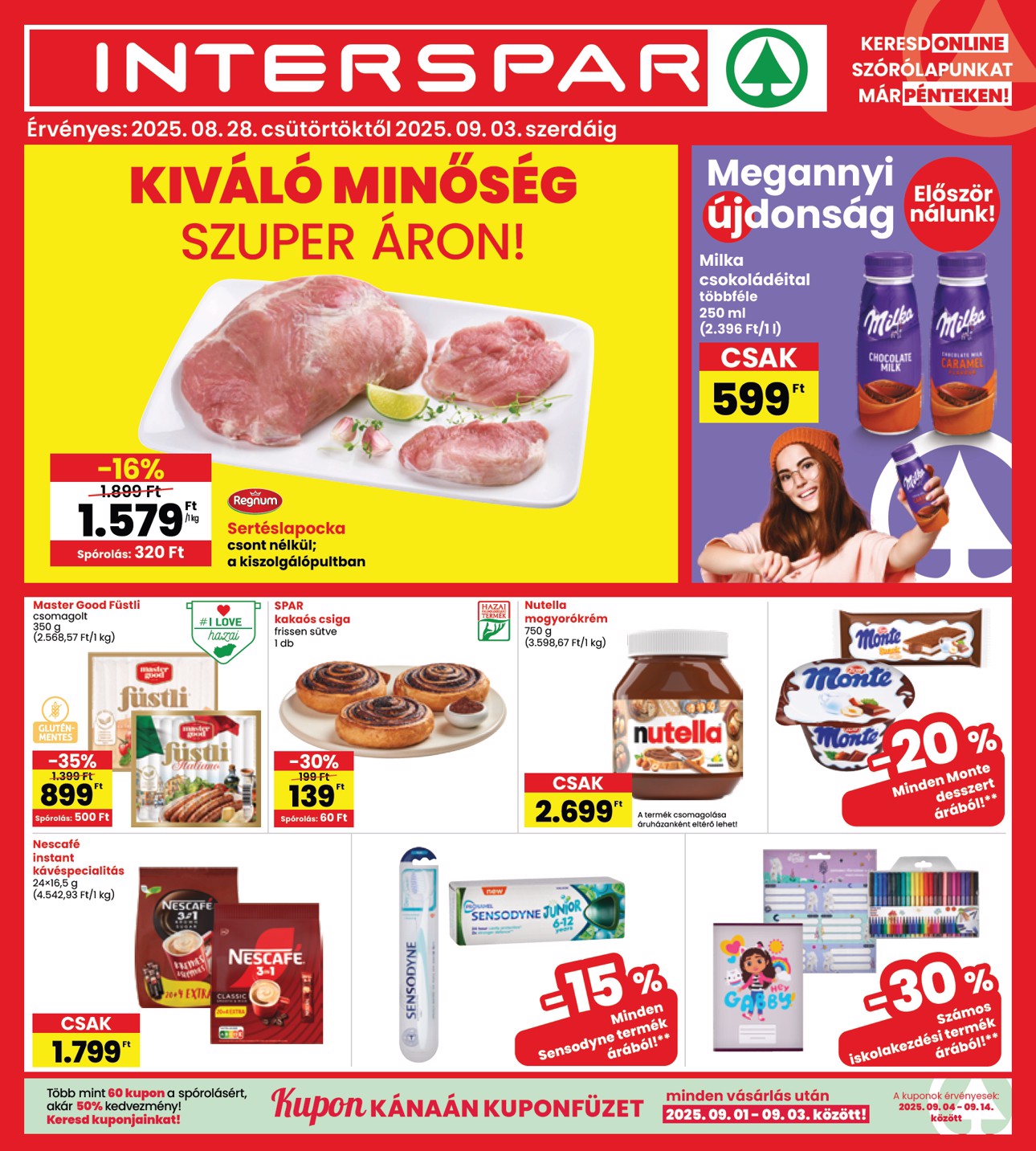 spar - INTERSPAR akciós újság, érvényes 08.28. - 09.03.