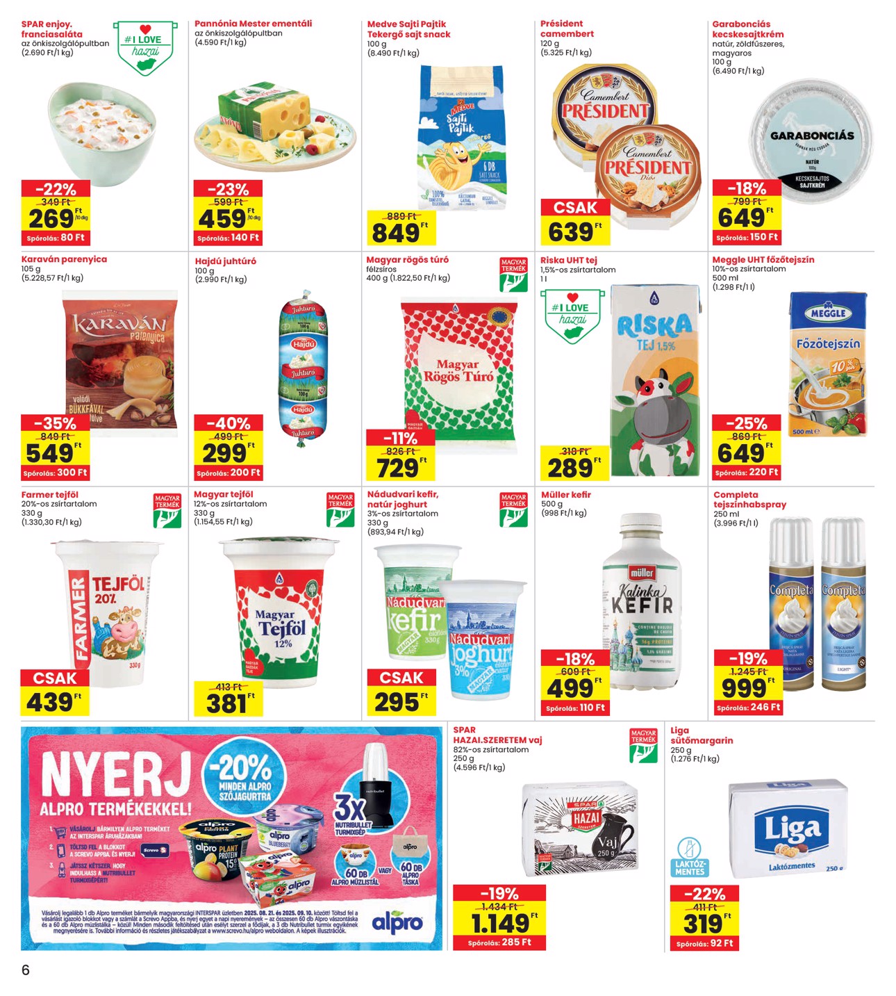 spar - INTERSPAR akciós újság, érvényes 08.28. - 09.03. - page: 6