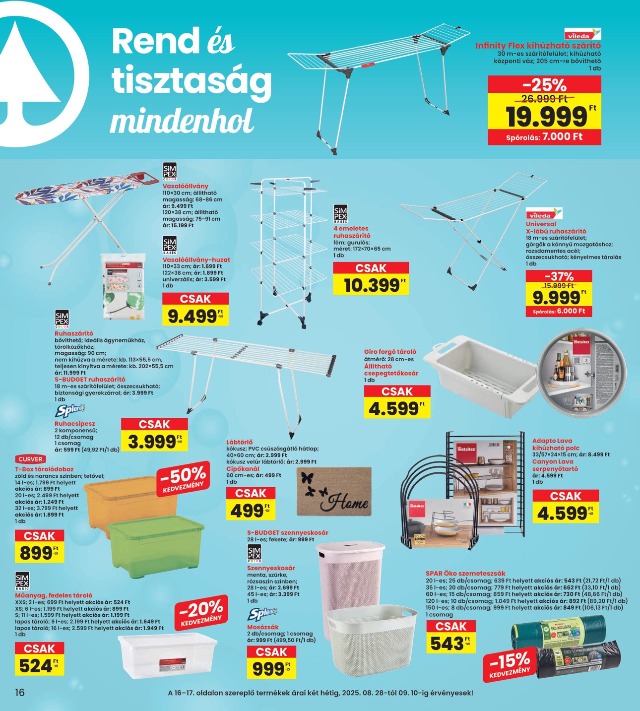 spar - INTERSPAR akciós újság, érvényes 08.28. - 09.03. - page: 16