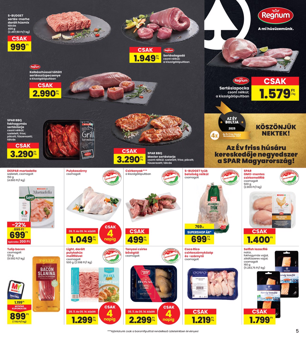 spar - INTERSPAR akciós újság, érvényes 09.11. - 09.17. - page: 5