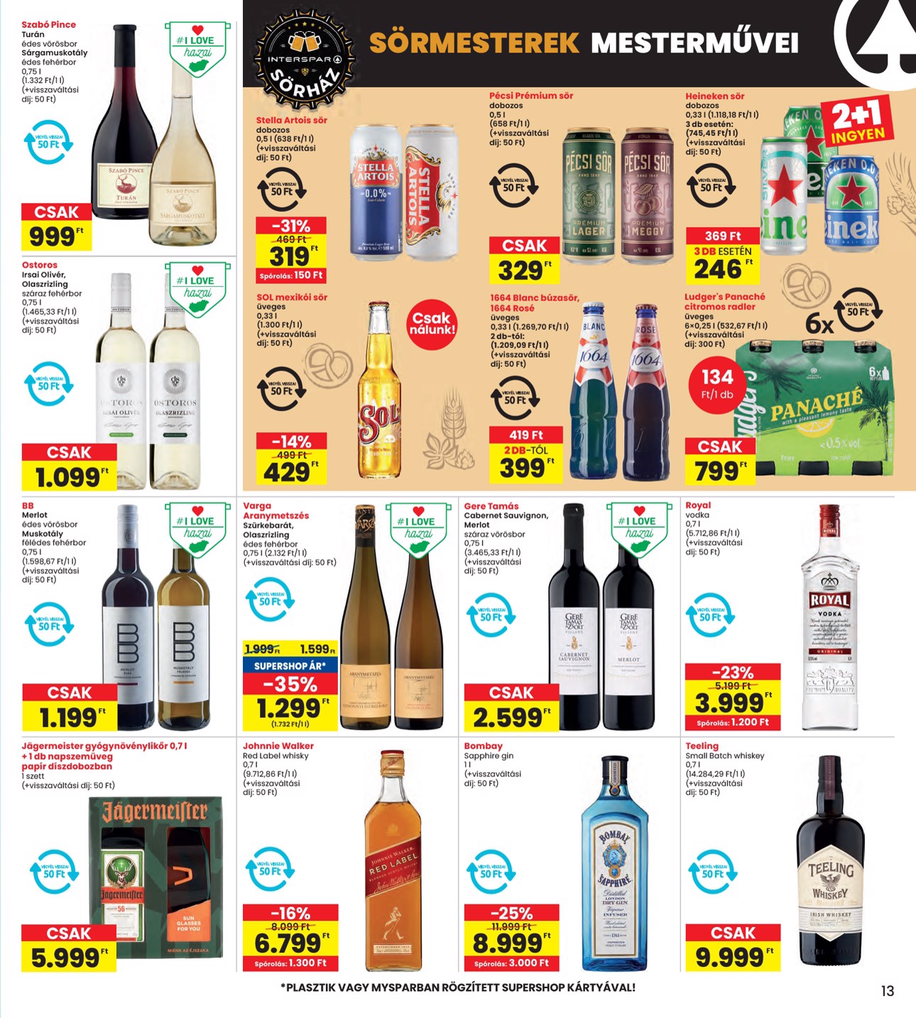 spar - INTERSPAR akciós újság, érvényes 09.11. - 09.17. - page: 13