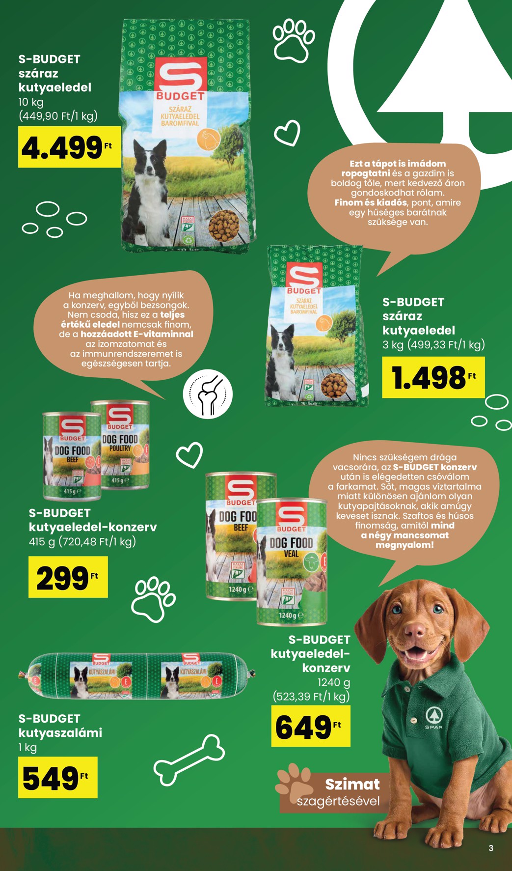 spar - SPAR - Állateledel katalógus akciós újság, érvényes 09.04. - 12.31. - page: 3