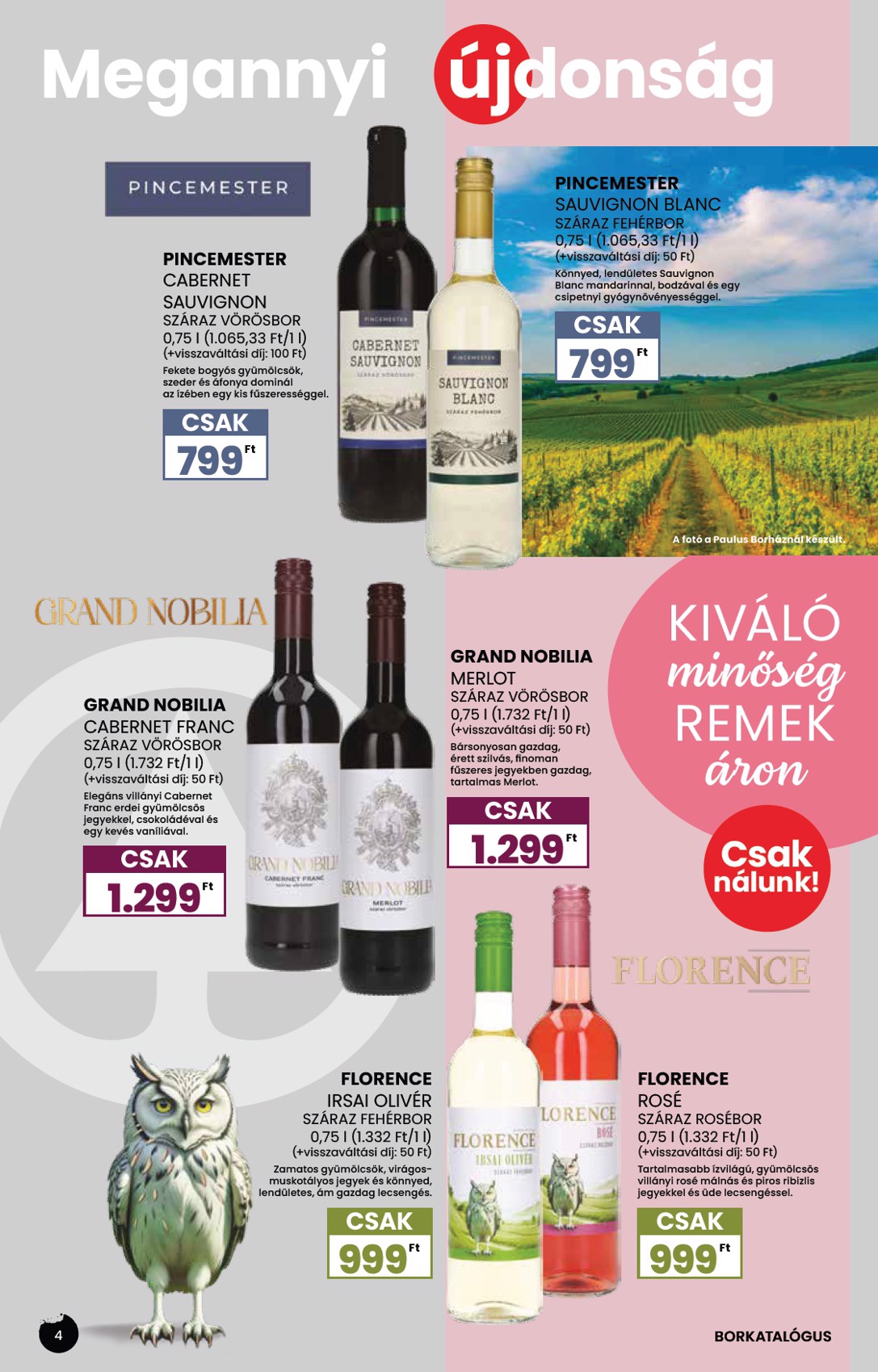 spar - SPAR - BOR akciós újság, érvényes 09.04. - 09.24. - page: 4