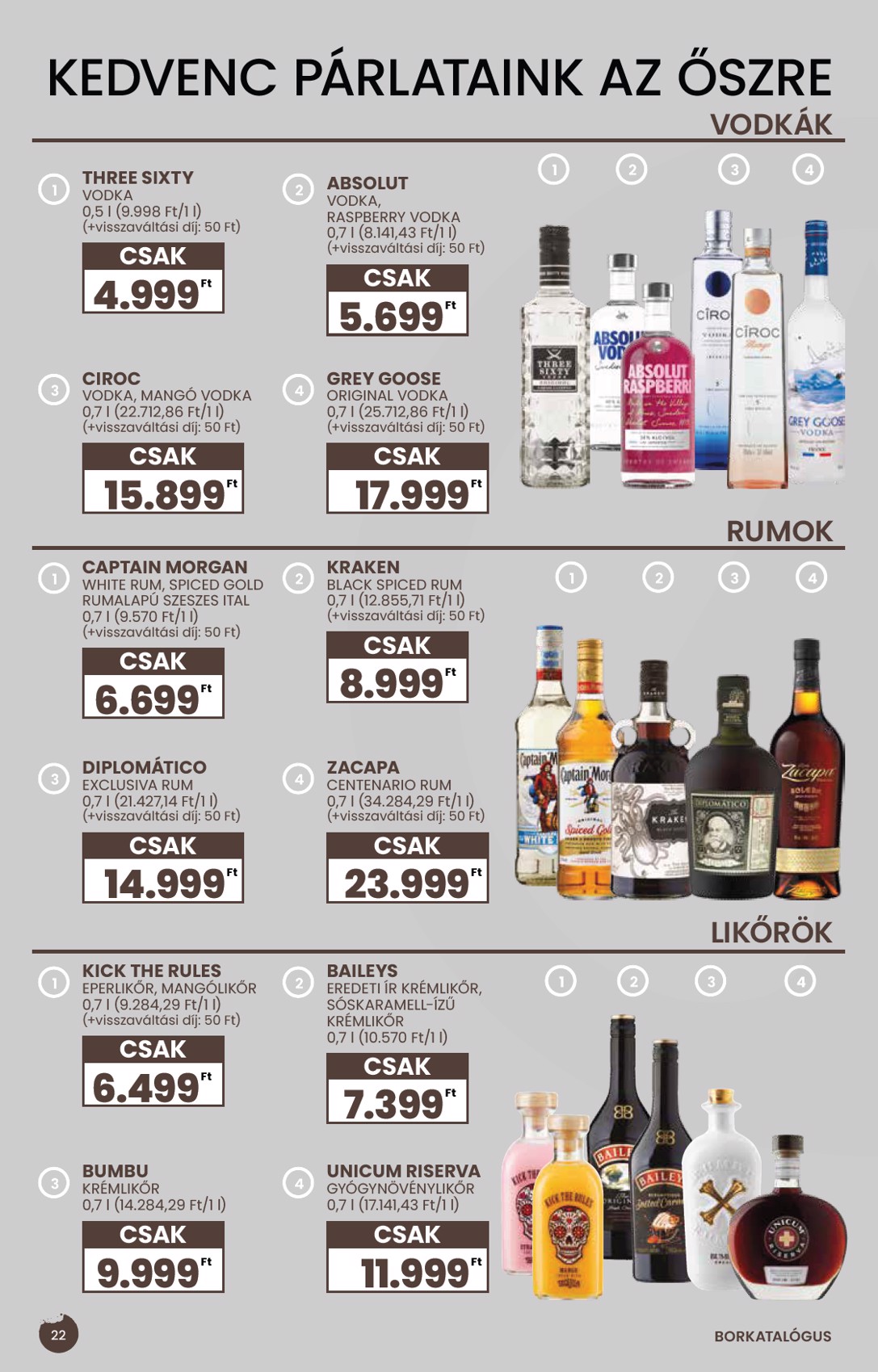 spar - SPAR - BOR akciós újság, érvényes 09.04. - 09.24. - page: 22