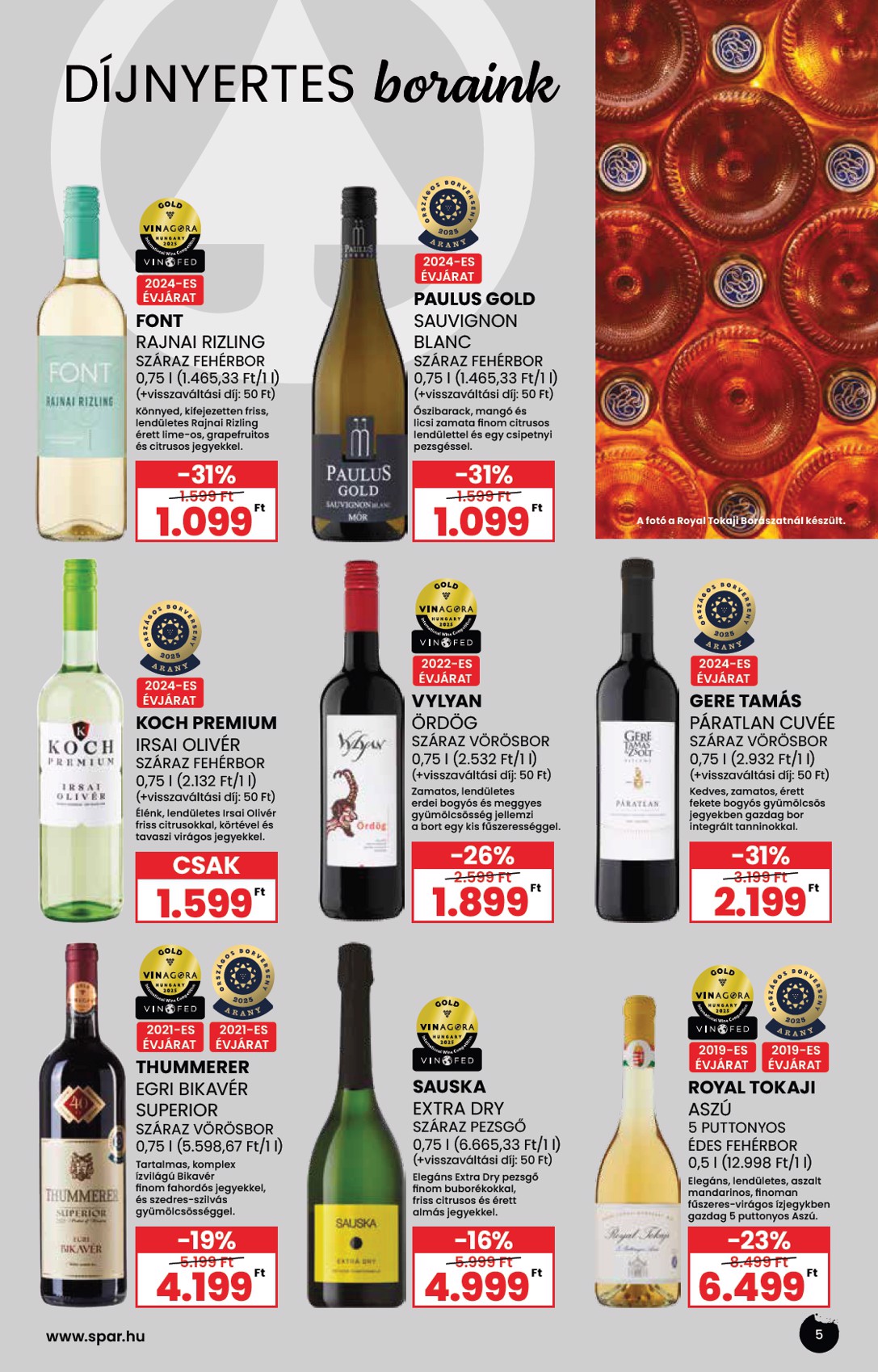 spar - SPAR - BOR akciós újság, érvényes 09.04. - 09.24. - page: 5