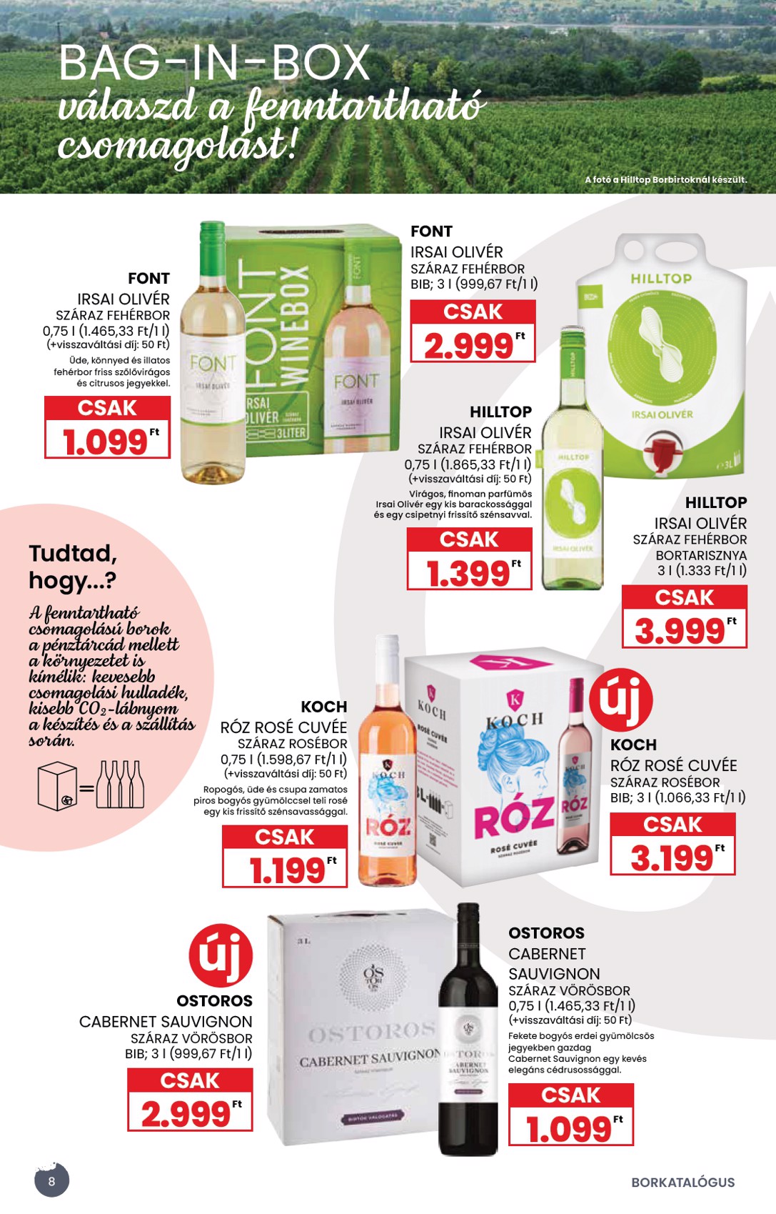 spar - SPAR - BOR akciós újság, érvényes 09.04. - 09.24. - page: 8
