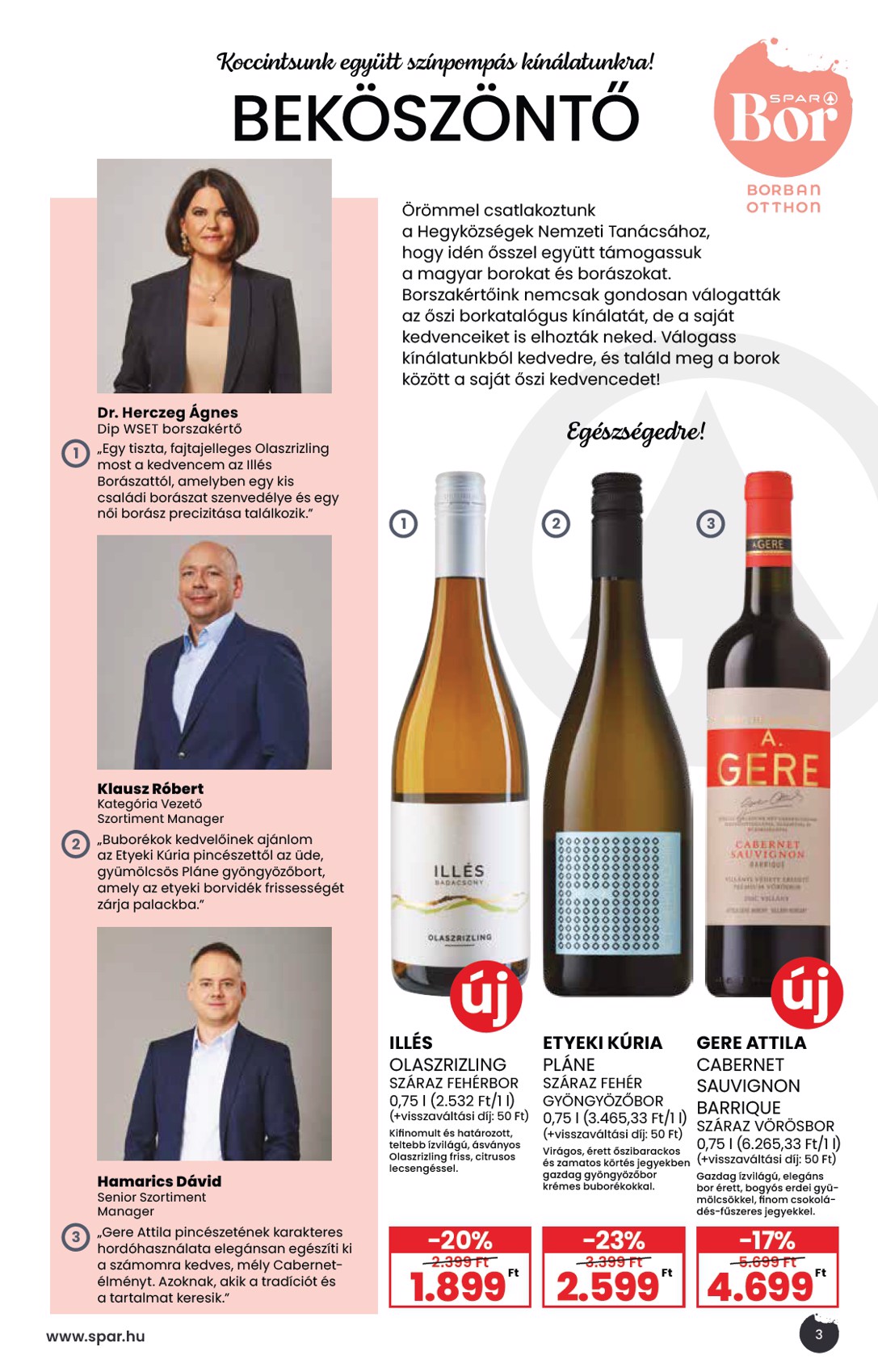 spar - SPAR - BOR akciós újság, érvényes 09.04. - 09.24. - page: 3