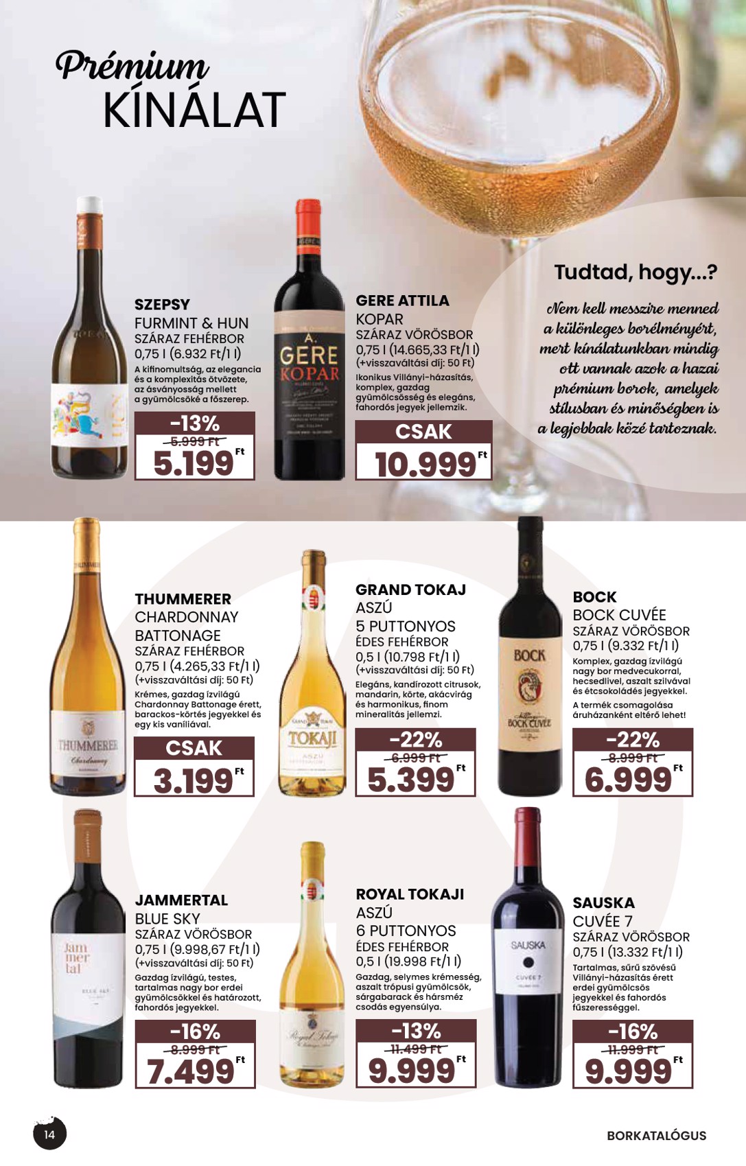spar - SPAR - BOR akciós újság, érvényes 09.04. - 09.24. - page: 14