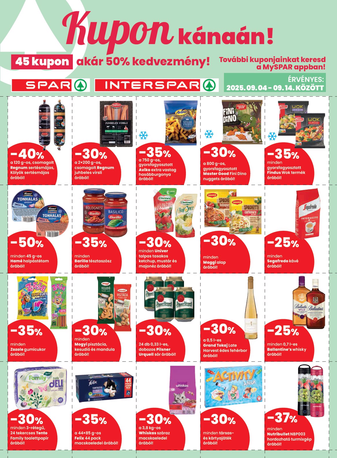 spar - SPAR - Kuponfüzet akciós újság, érvényes 09.04. - 09.14.