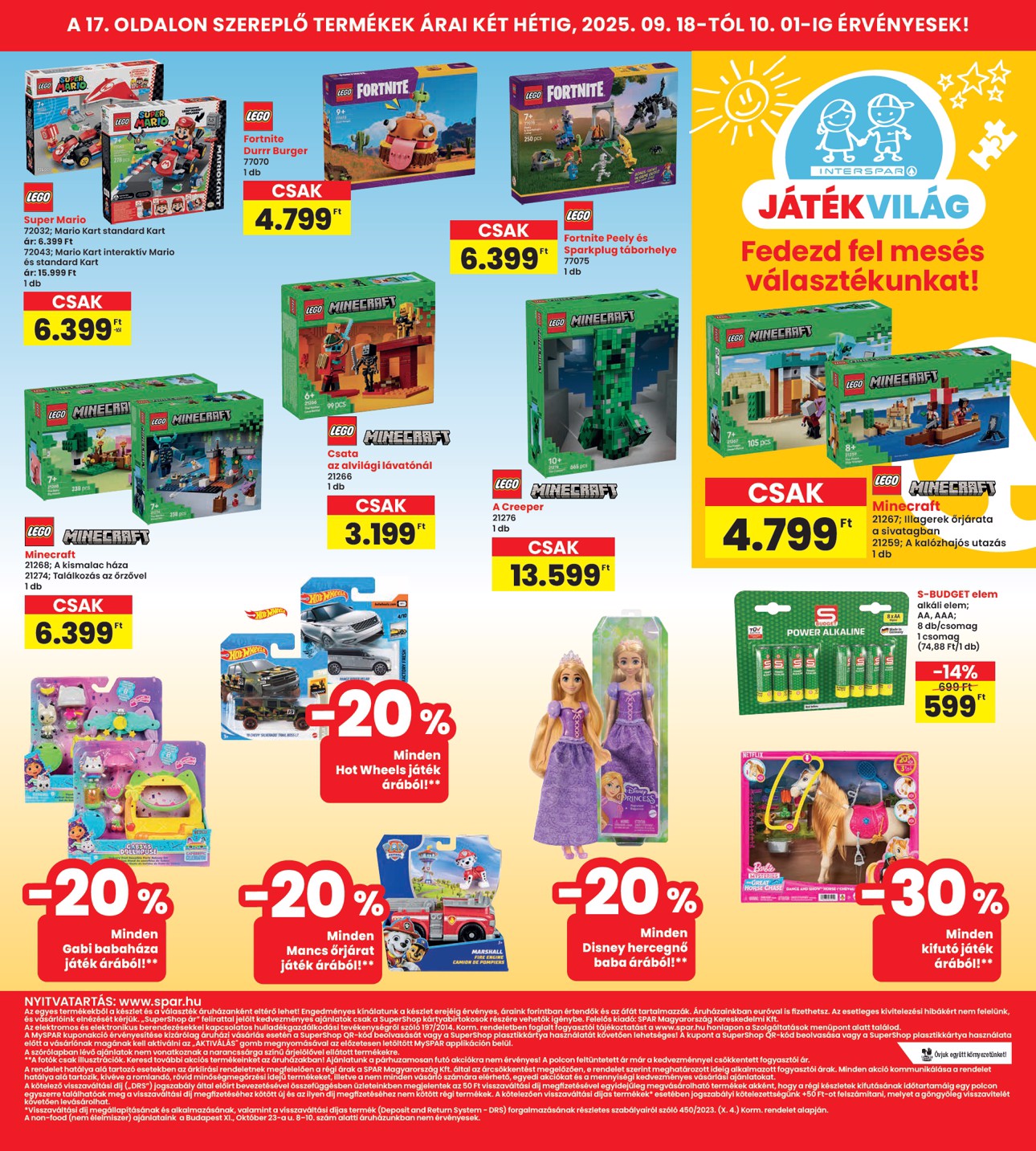 spar - INTERSPAR akciós újság, érvényes 09.18. - 09.24. - page: 17