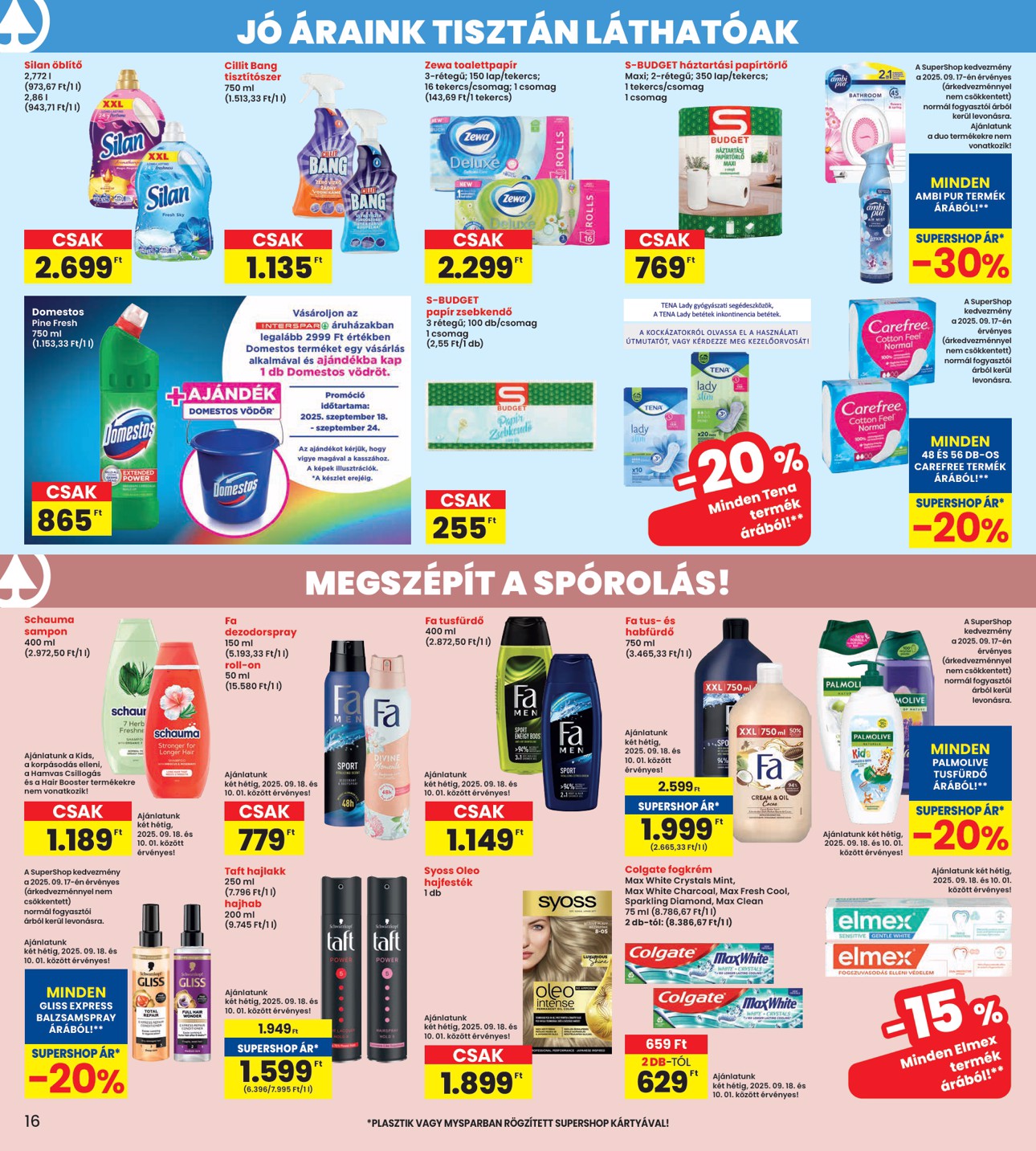 spar - INTERSPAR akciós újság, érvényes 09.18. - 09.24. - page: 16