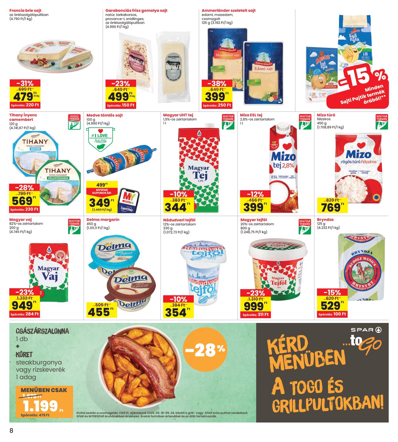 spar - INTERSPAR akciós újság, érvényes 09.18. - 09.24. - page: 8