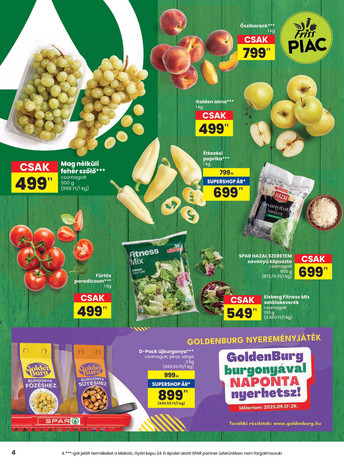 spar - SPAR akciós újság, érvényes 09.18. - 09.24. - page: 4