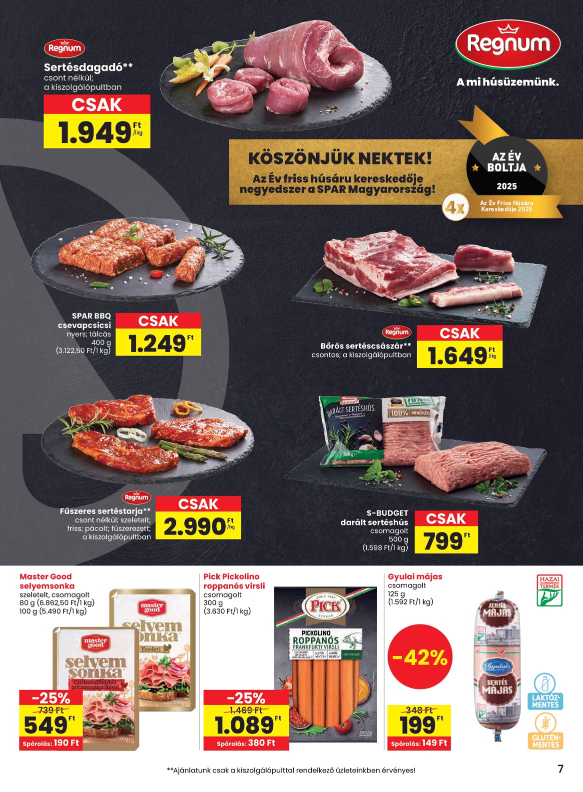spar - SPAR akciós újság, érvényes 09.18. - 09.24. - page: 7