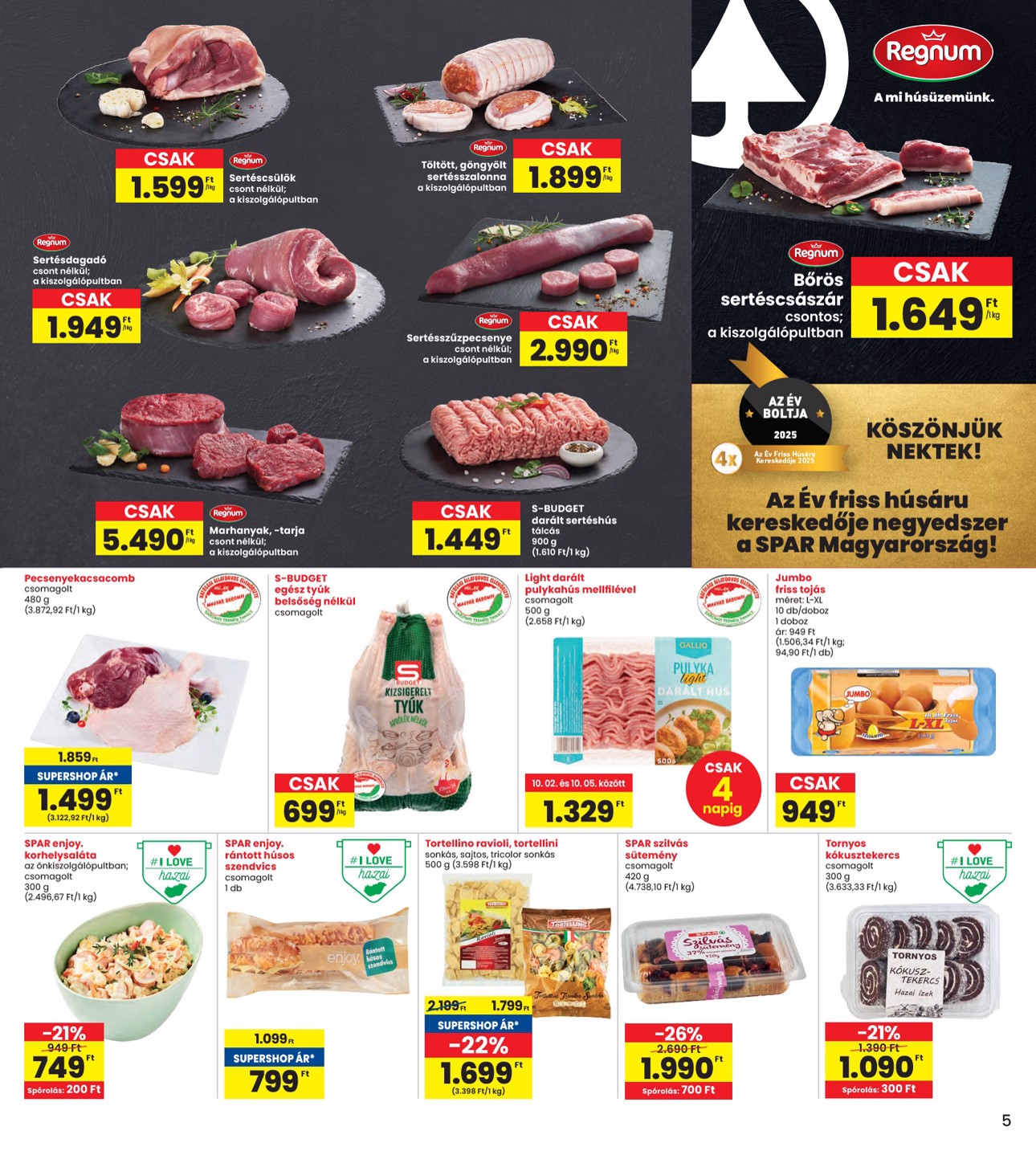 spar - INTERSPAR akciós újság, érvényes 10.02. - 10.08. - page: 5