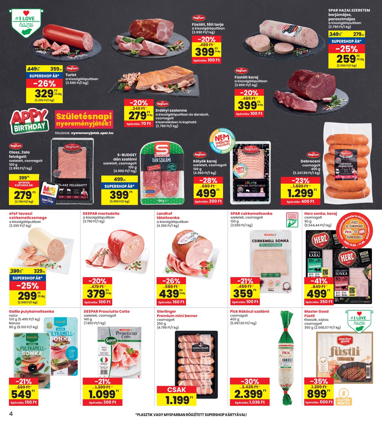 spar - INTERSPAR akciós újság, érvényes 10.02. - 10.08. - page: 4