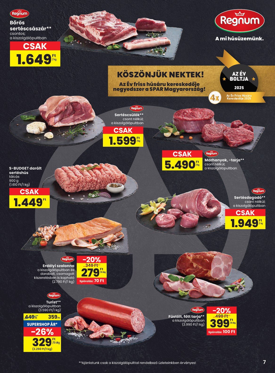 spar - SPAR akciós újság, érvényes 10.02. - 10.08. - page: 7