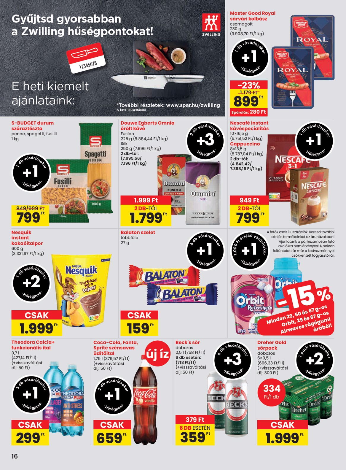 spar - SPAR akciós újság, érvényes 10.02. - 10.08. - page: 16